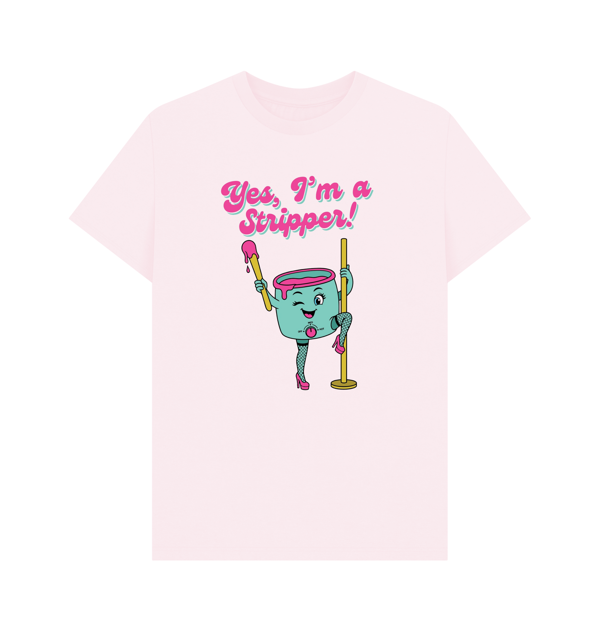 Pink Printed T-shirt Front