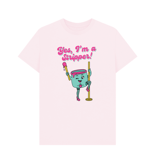 Pink Printed T-shirt Front