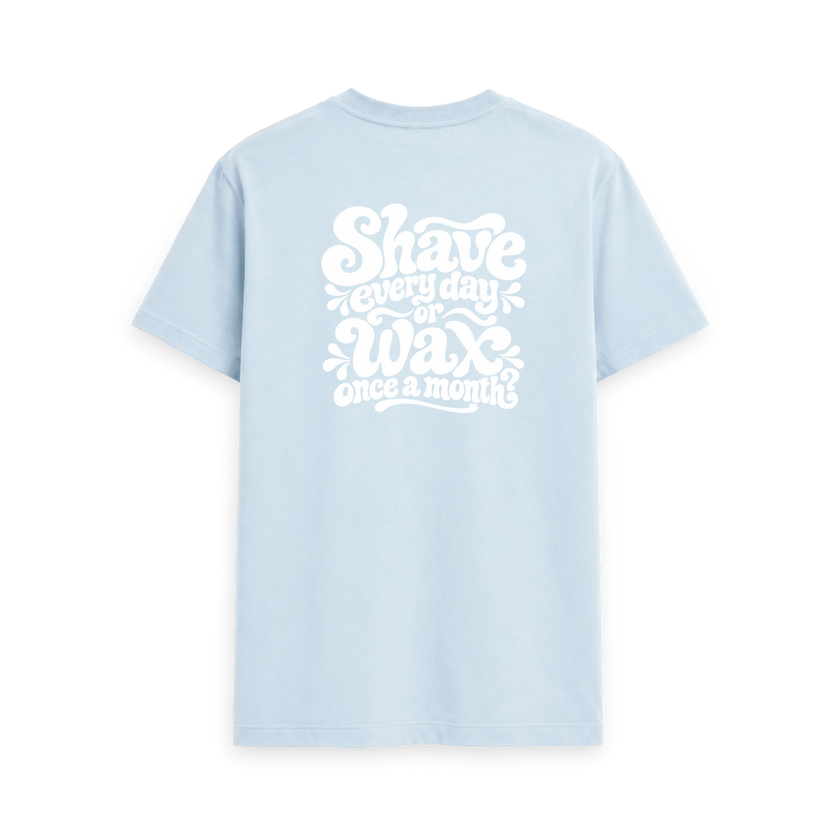 Sky Blue Printed T-shirt Back