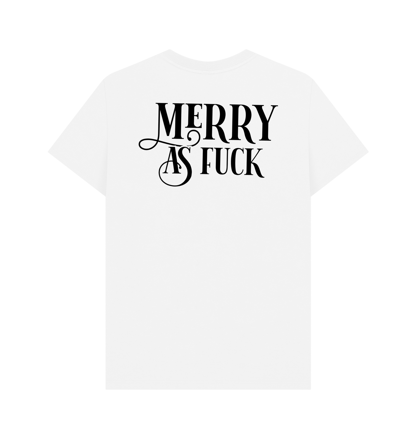 White Printed T-shirt Back