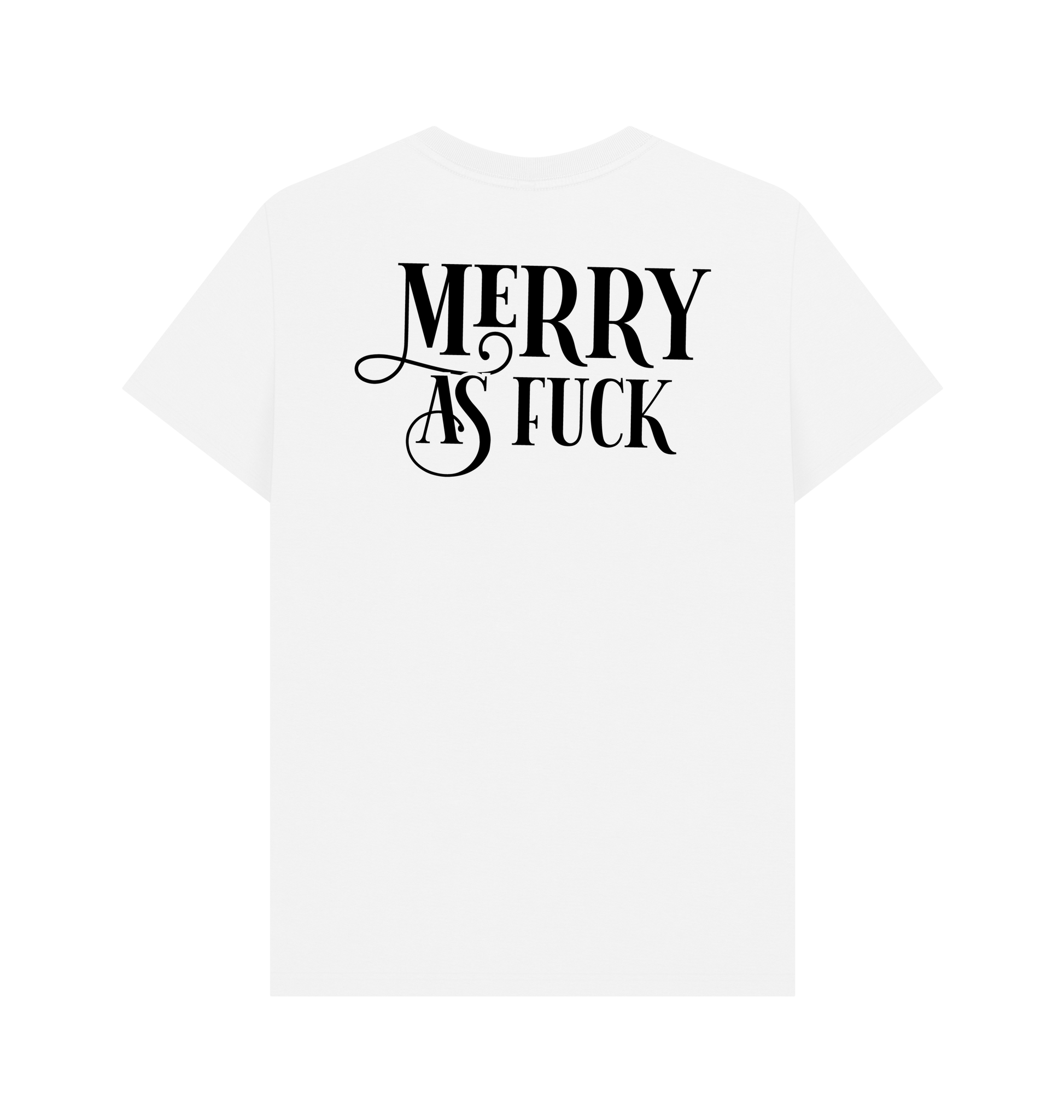 White Printed T-shirt Back