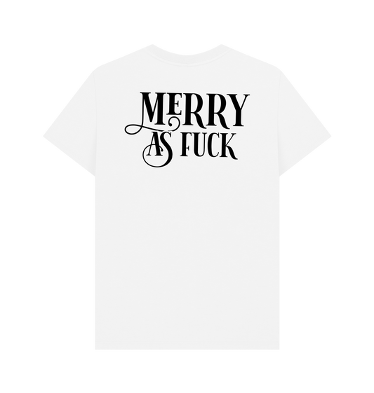 White Printed T-shirt Back