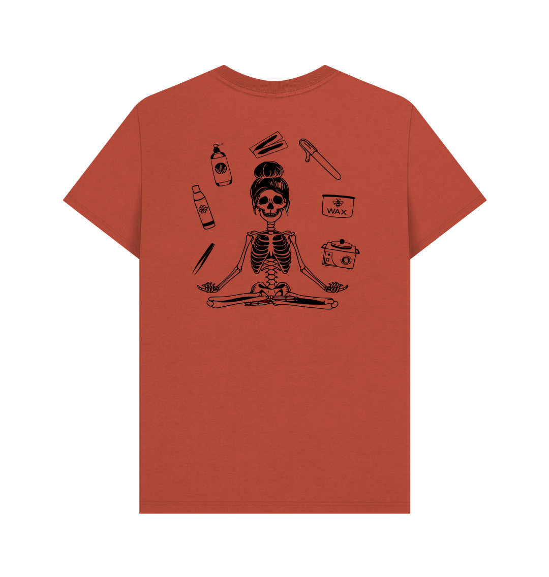 Rust BACK DESIGN - WAX SKELETON black