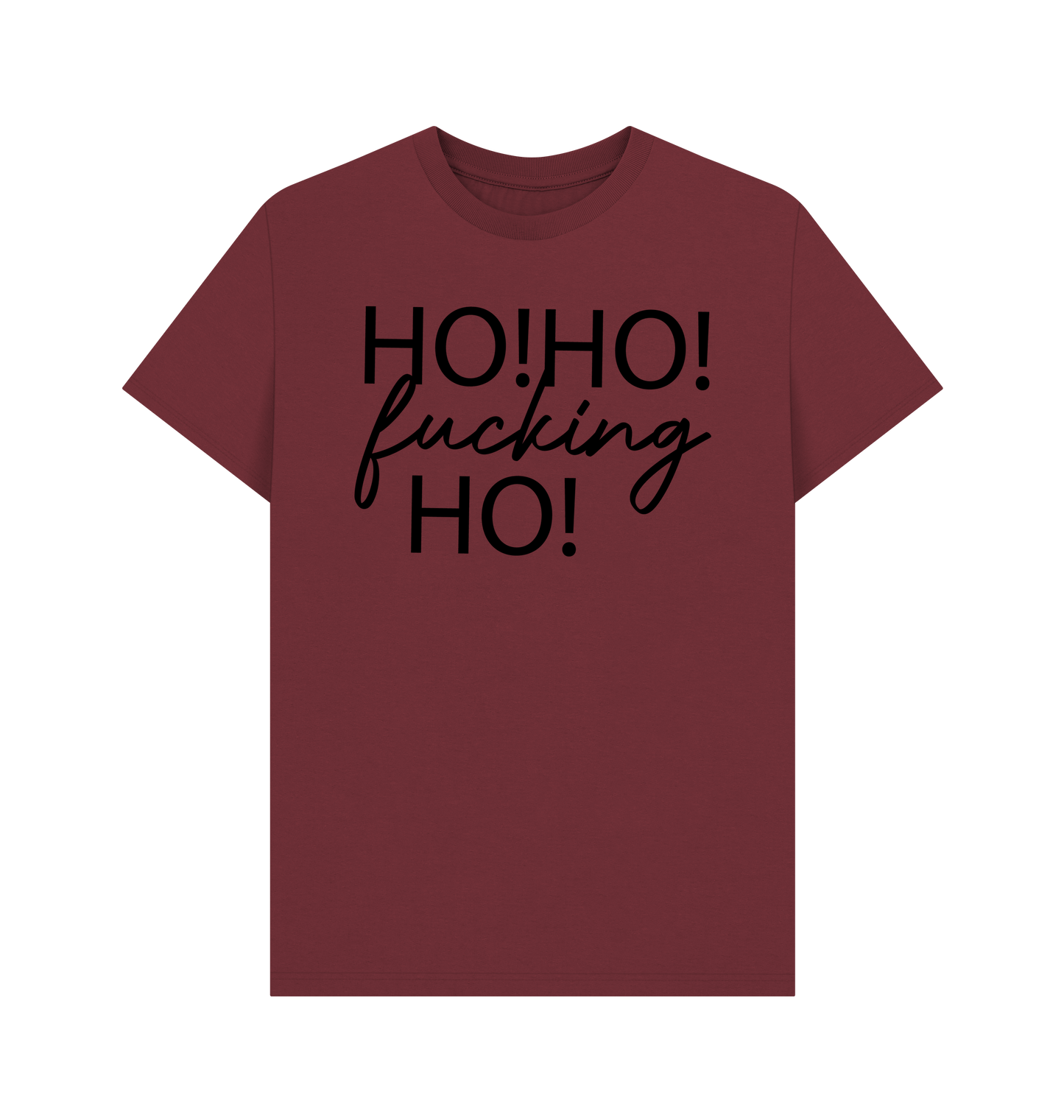 Red Wine Printed T-shirt Front