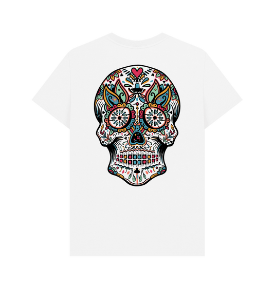 White BACK DESIGN - DIA DE LOS MUERTOS