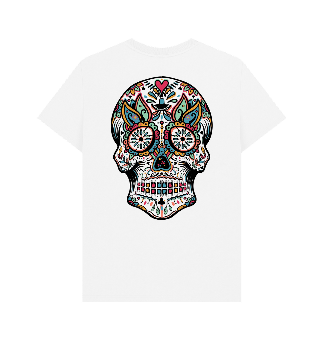 White Printed T-shirt Back