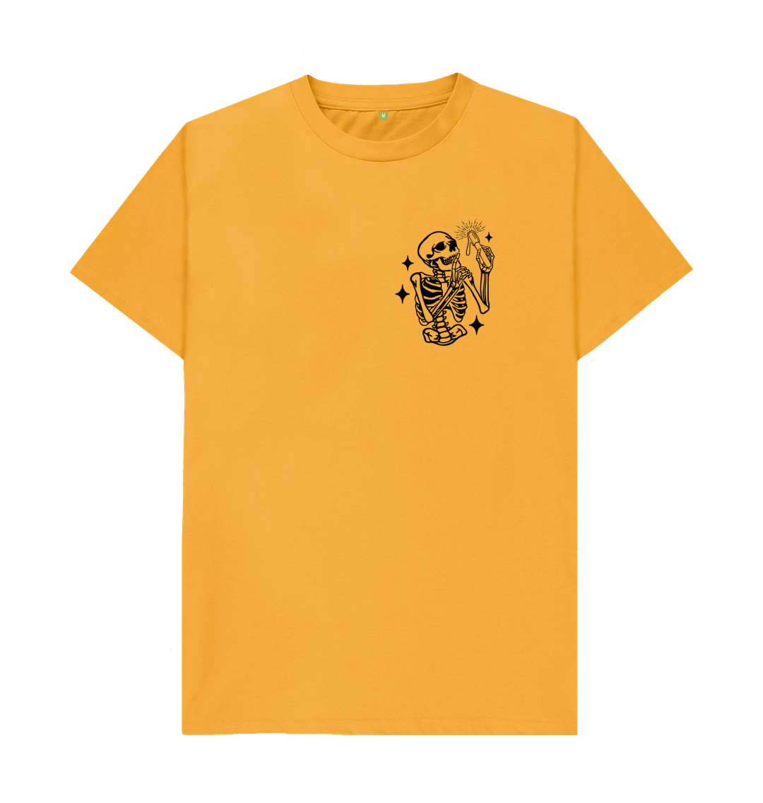 Mustard Printed T-shirt Front