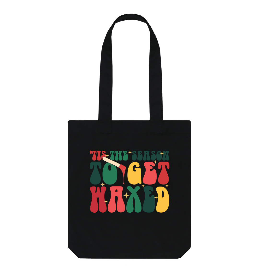 Black Printed Bag Front