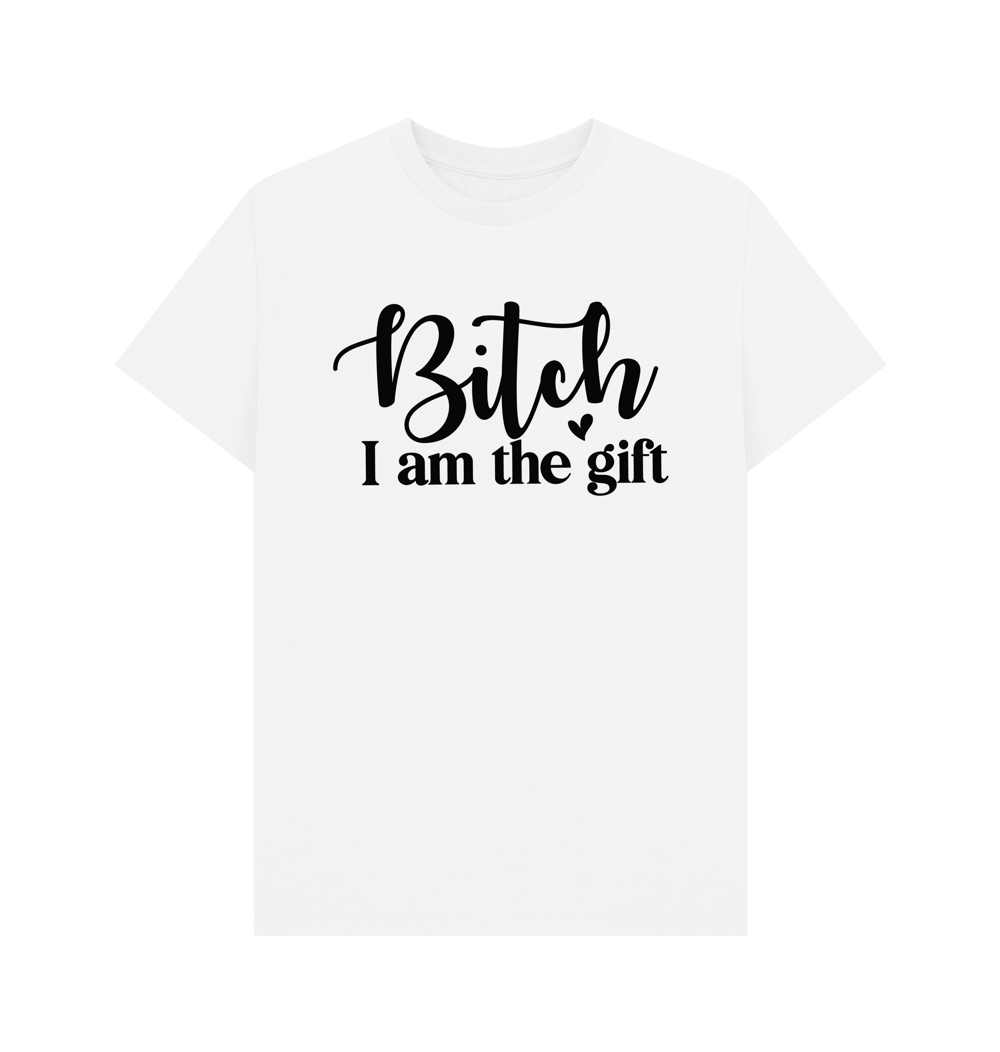 White Printed T-shirt Front