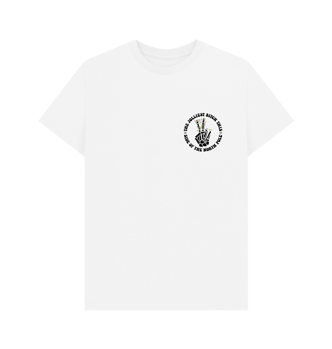 White Printed T-shirt Front