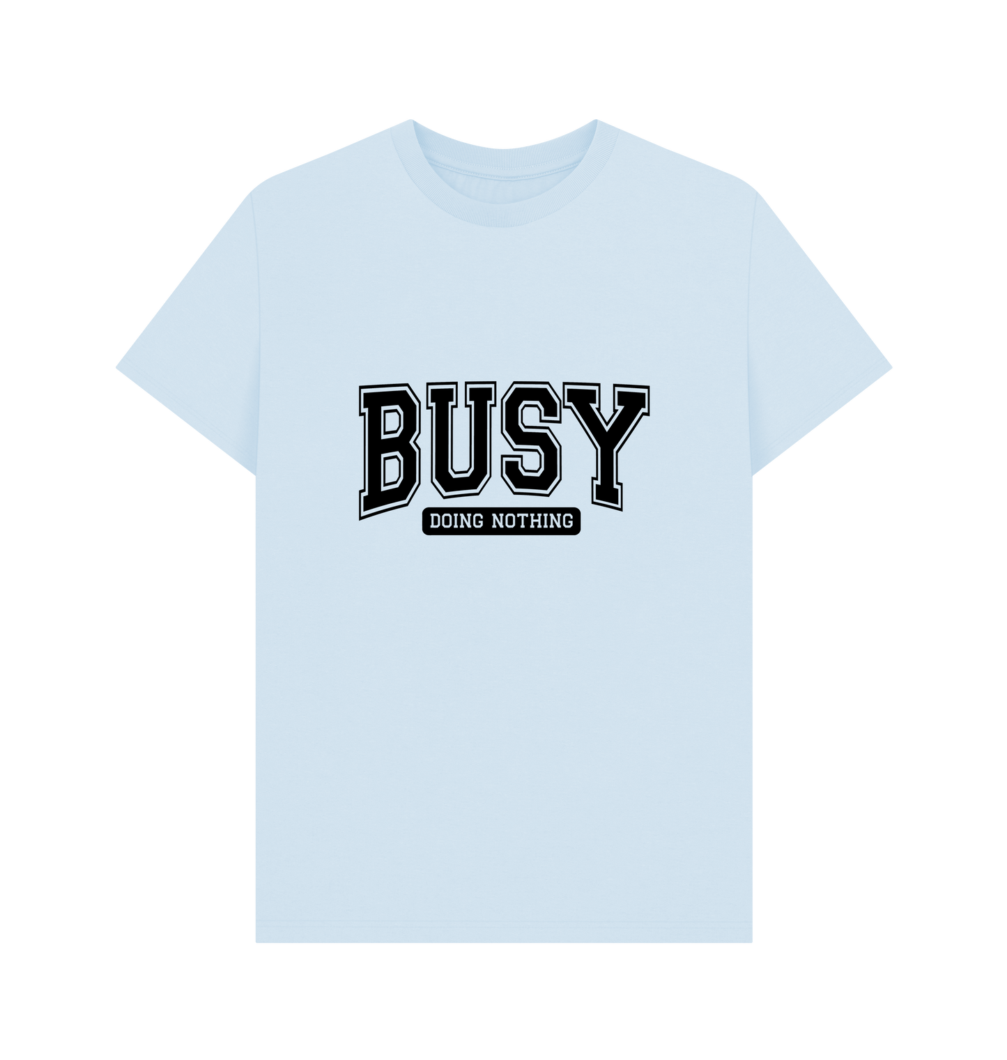 Sky Blue Printed T-shirt Front