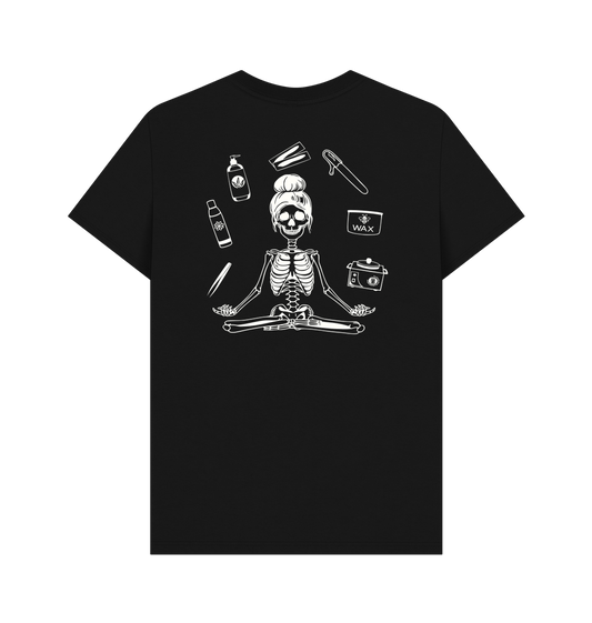 Black BACK DESIGN - WAX SKELETON white