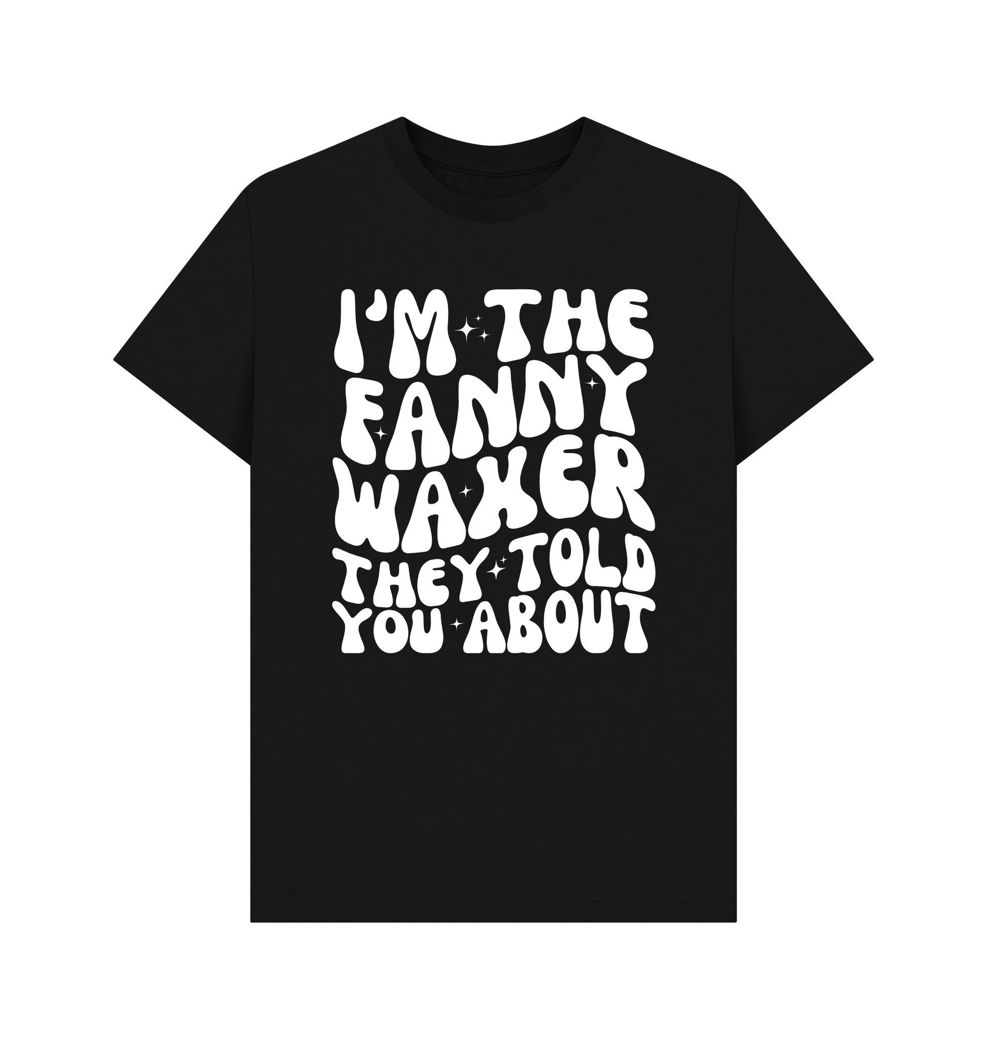 Black Printed T-shirt Front