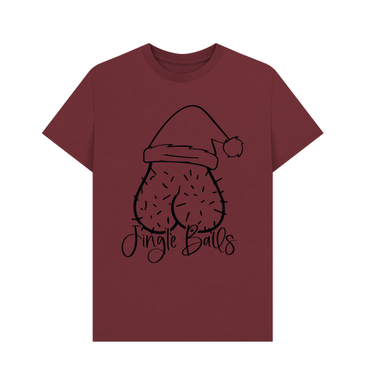 Red Wine Printed T-shirt Front