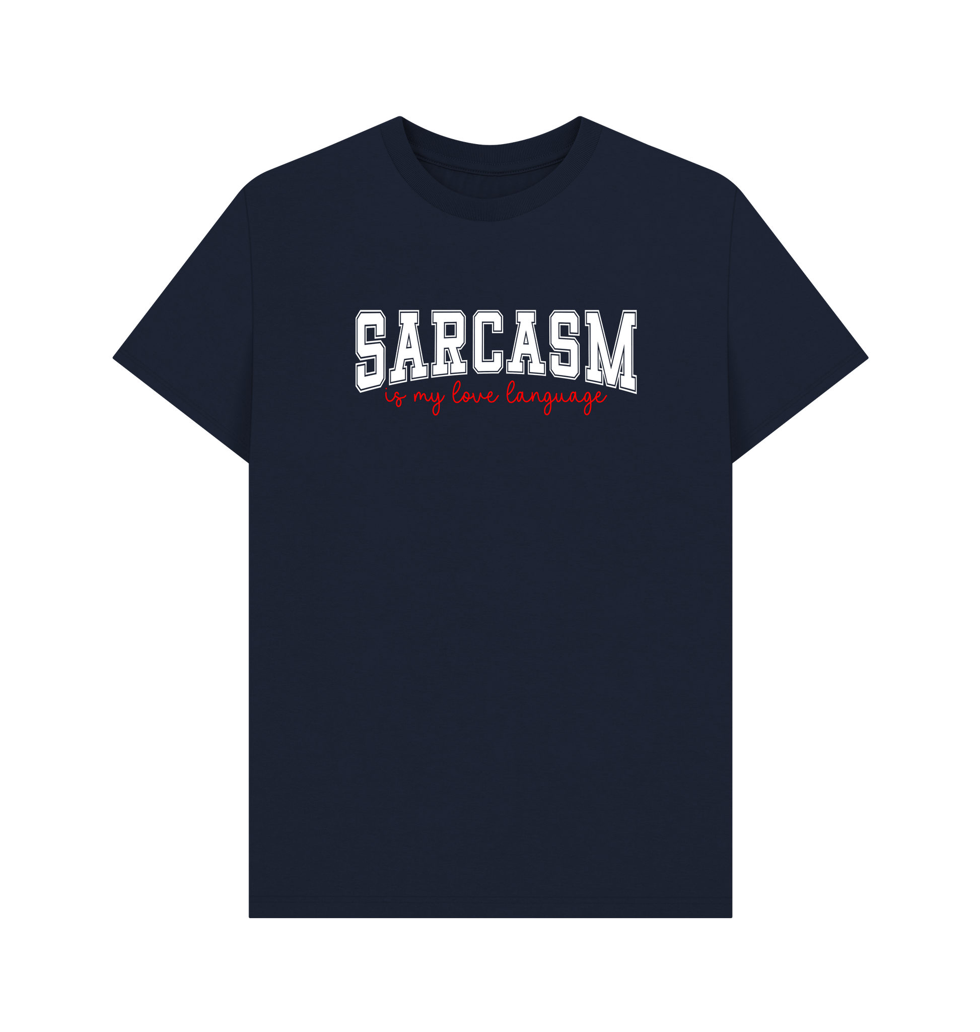 Navy Blue Printed T-shirt Front