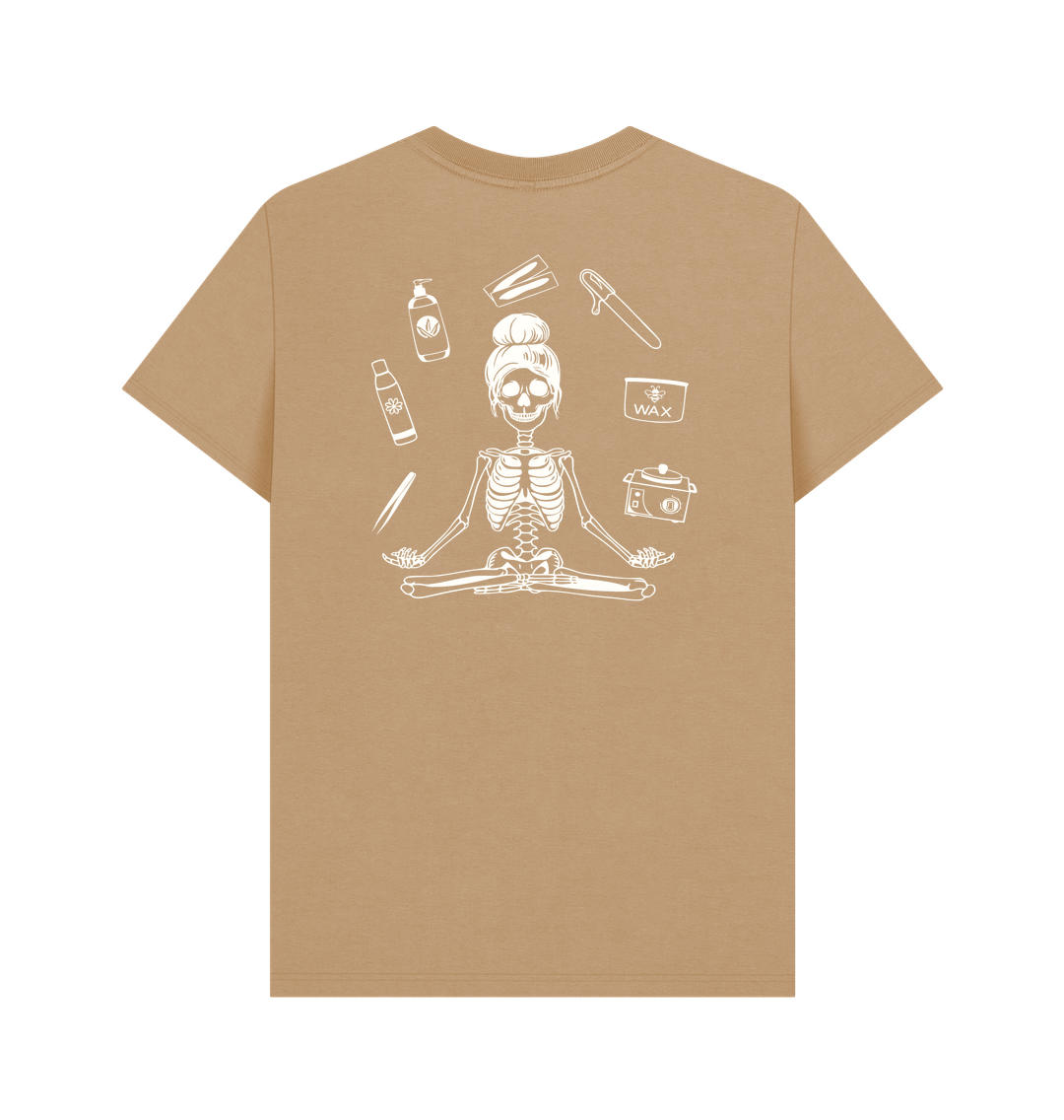 Sand BACK DESIGN - WAX SKELETON white
