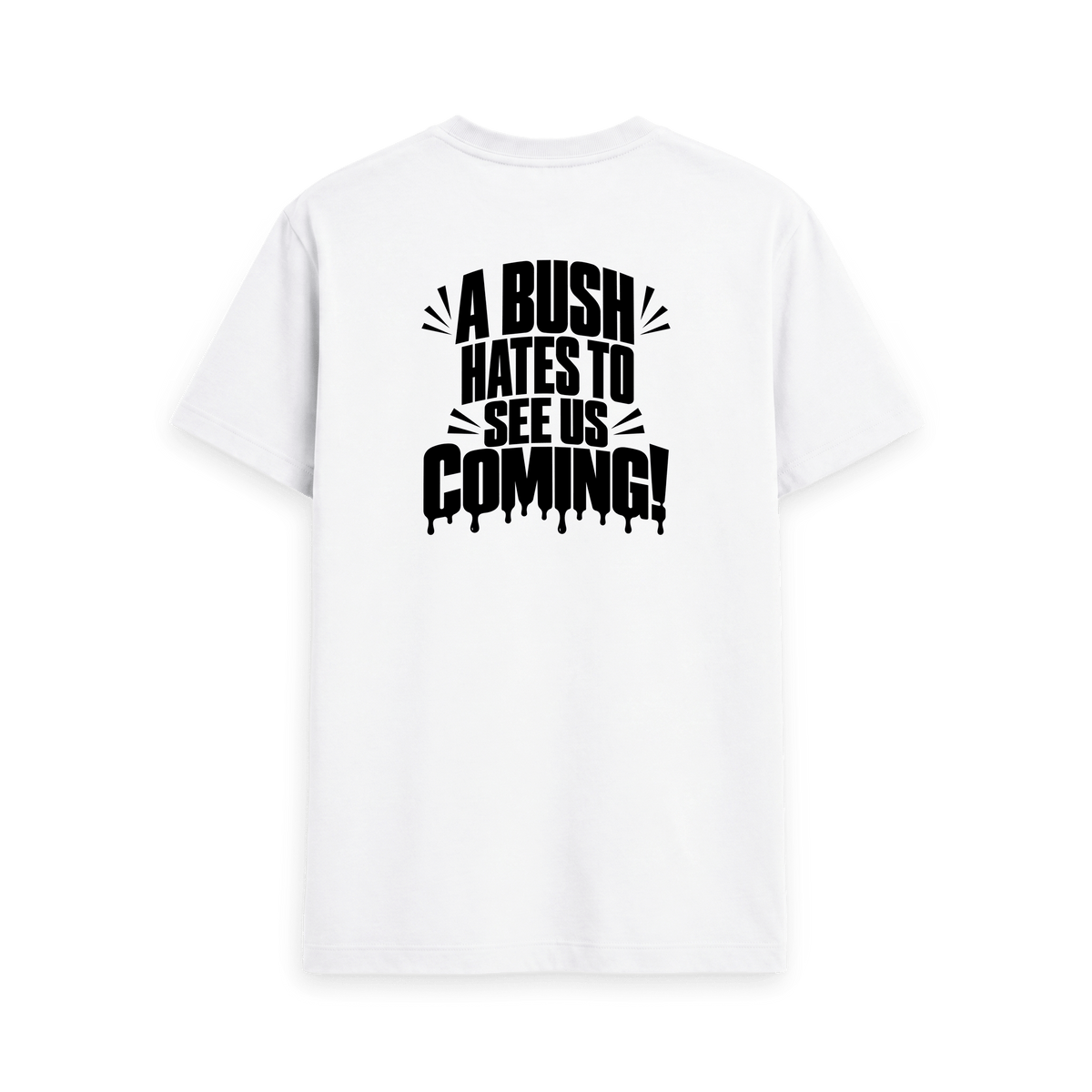 White Printed T-shirt Back