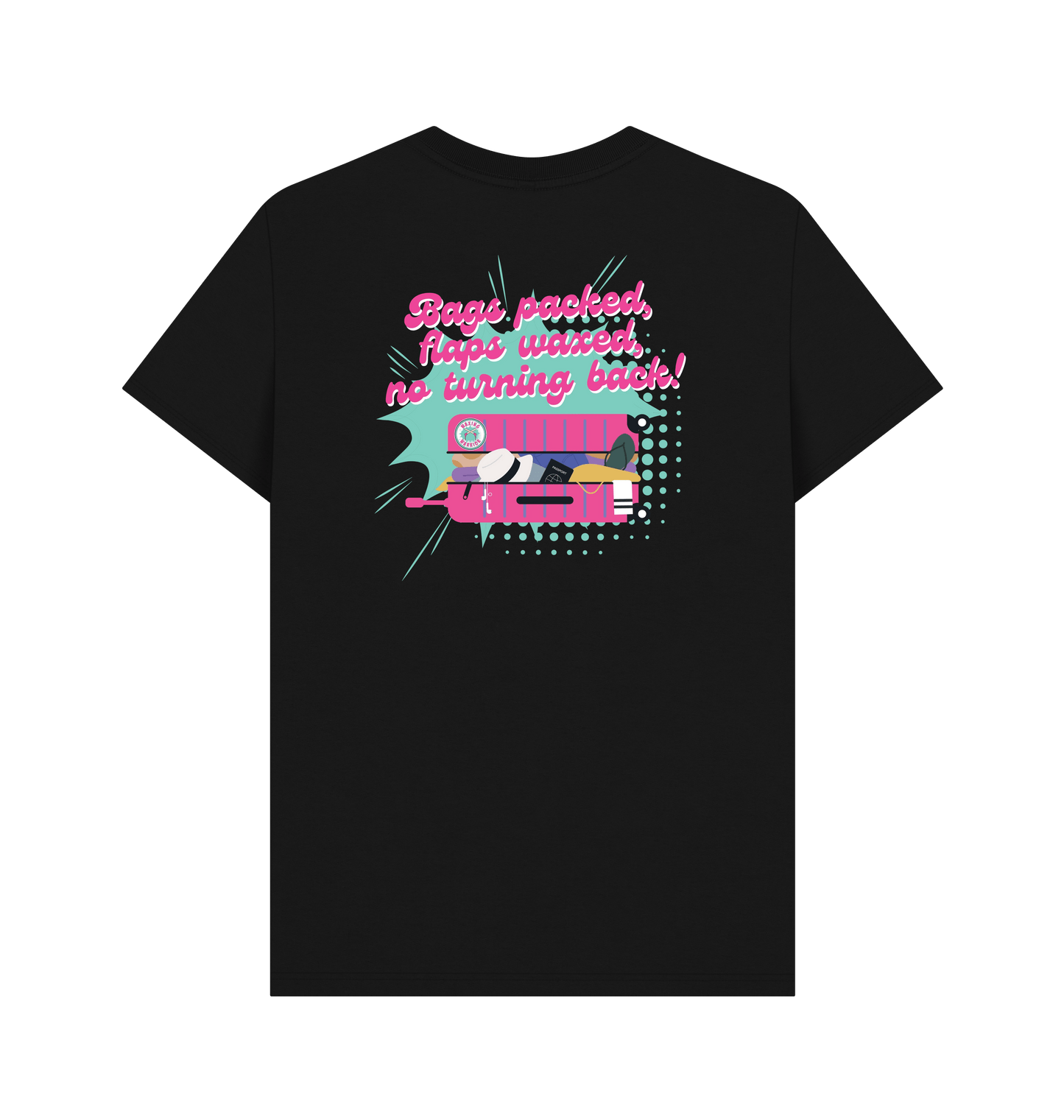 Black Printed T-shirt Back