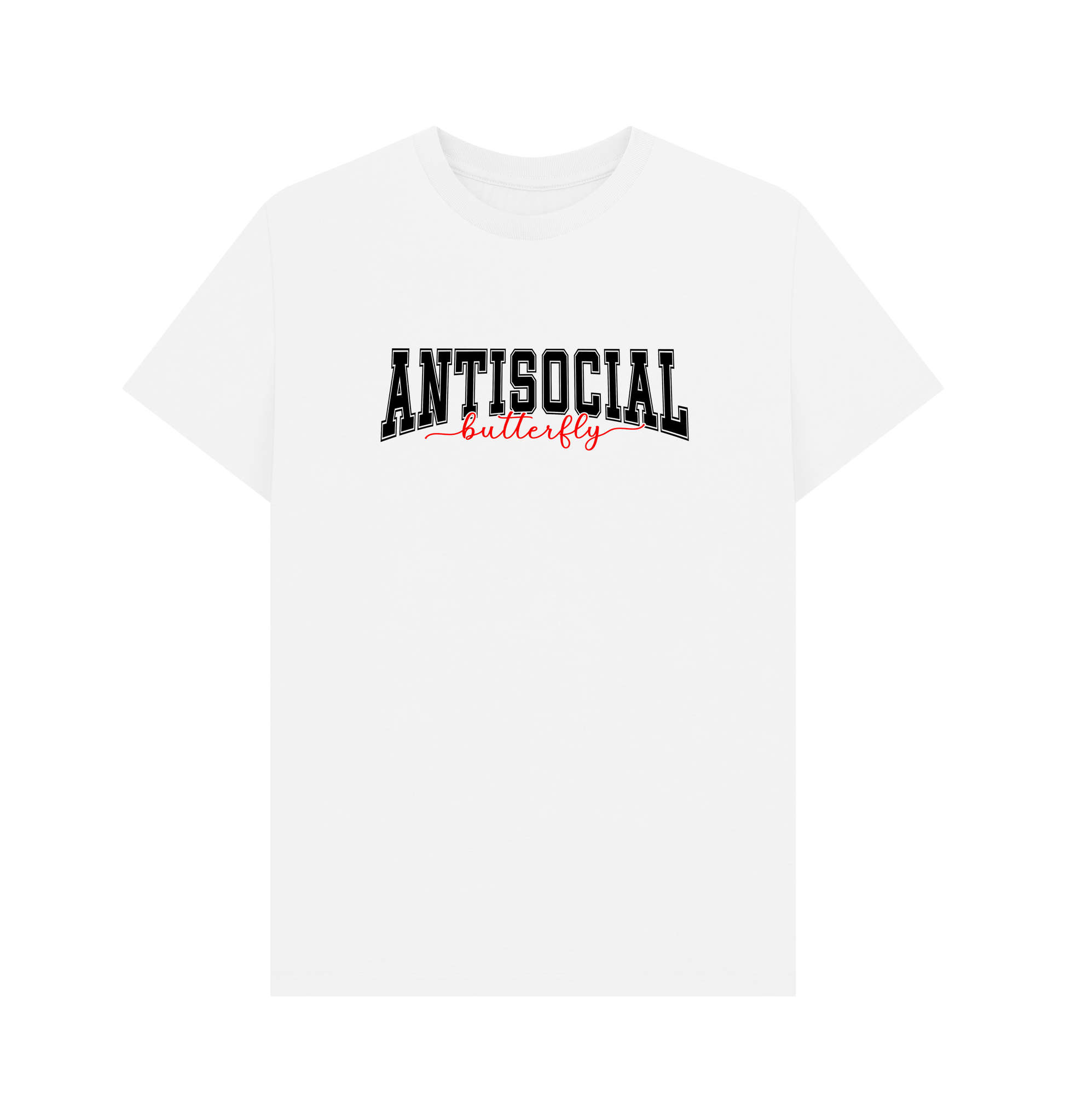 White Printed T-shirt Front