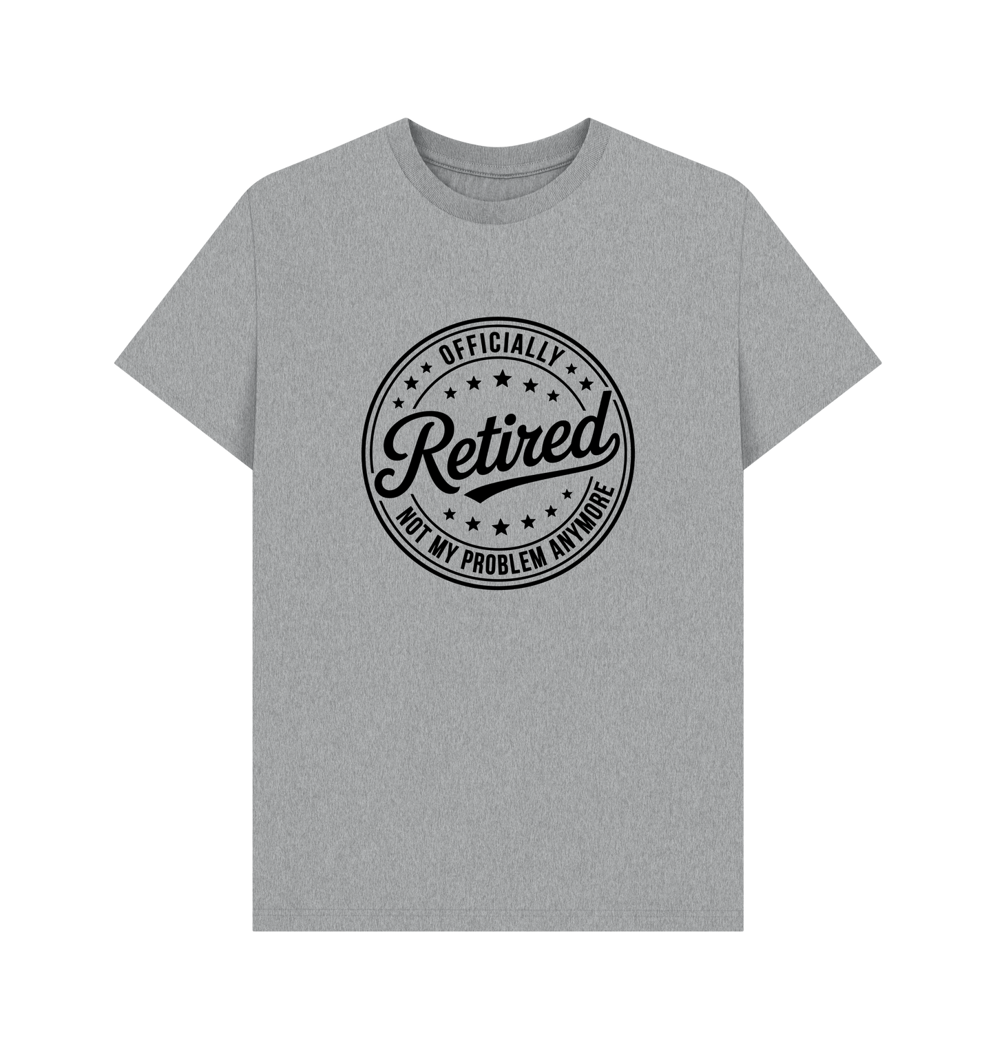 Athletic Grey Printed T-shirt Front
