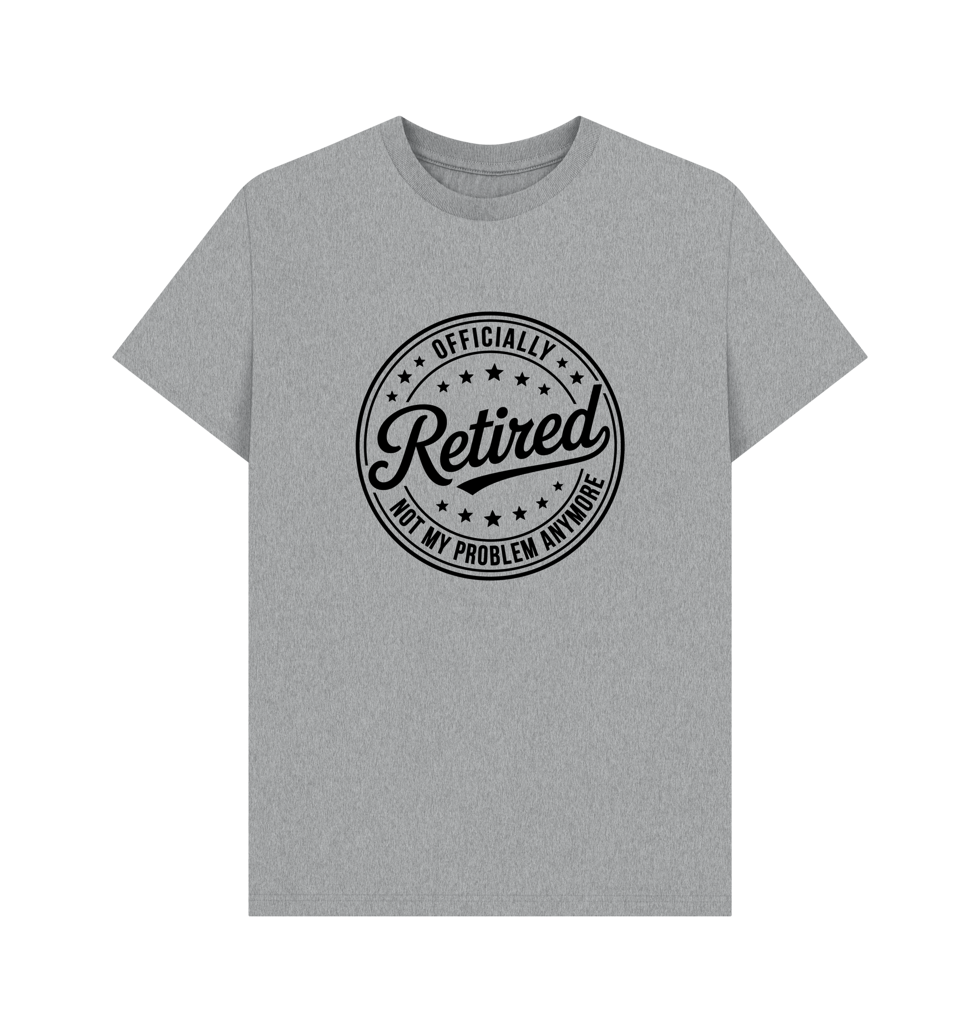 Athletic Grey Printed T-shirt Front
