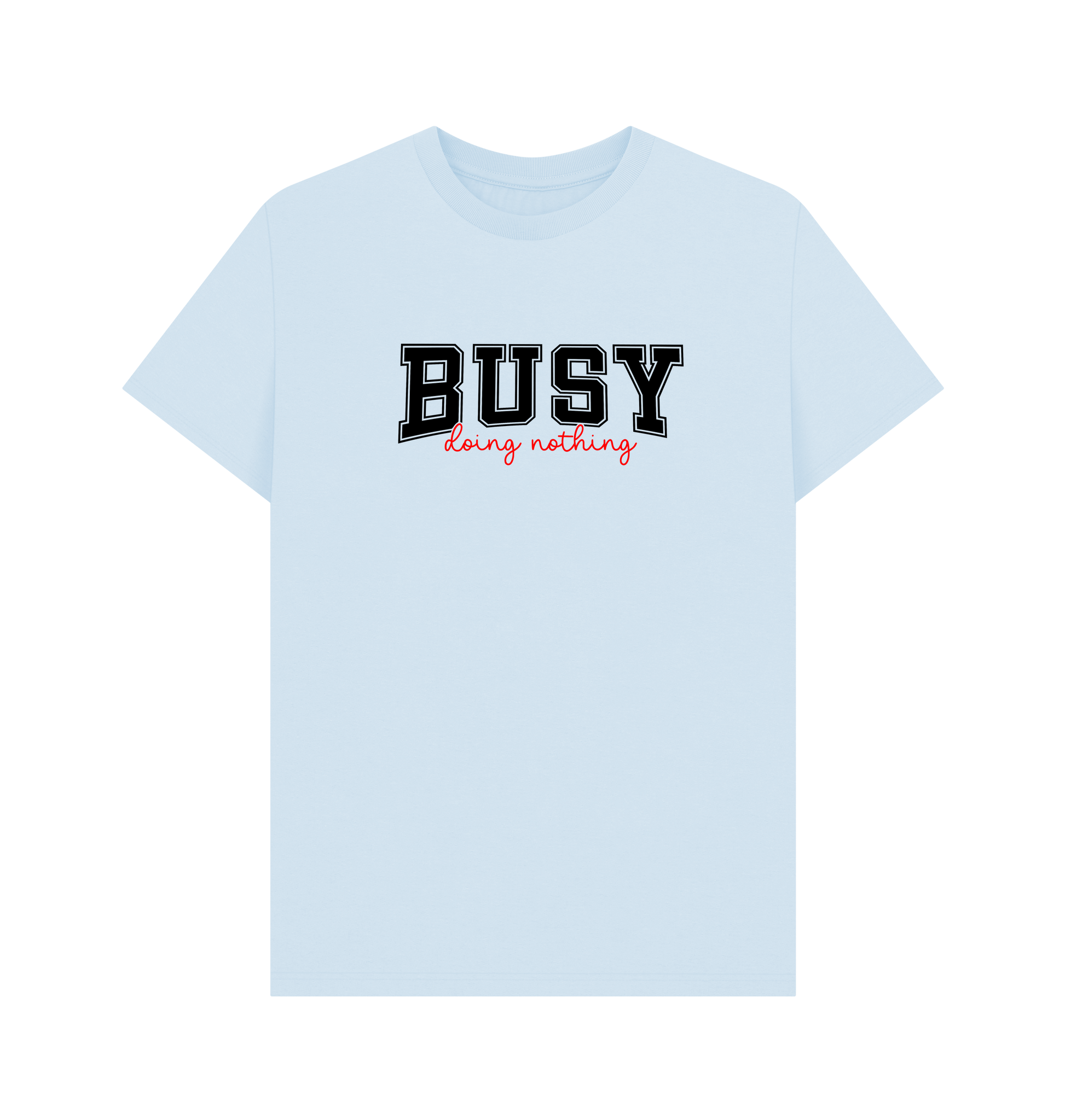 Sky Blue Printed T-shirt Front