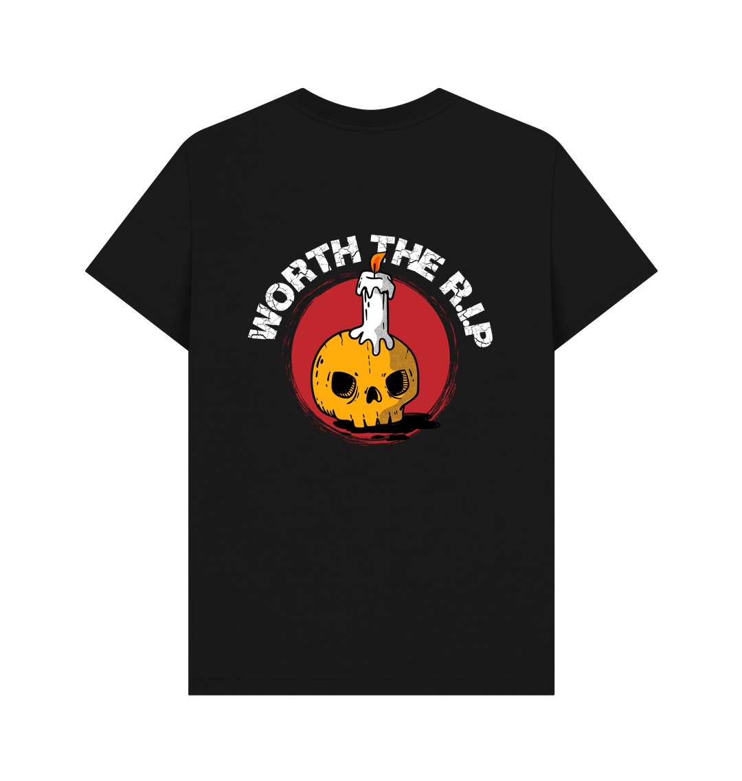Black BACK DESIGN - WORTH THE R.I.P