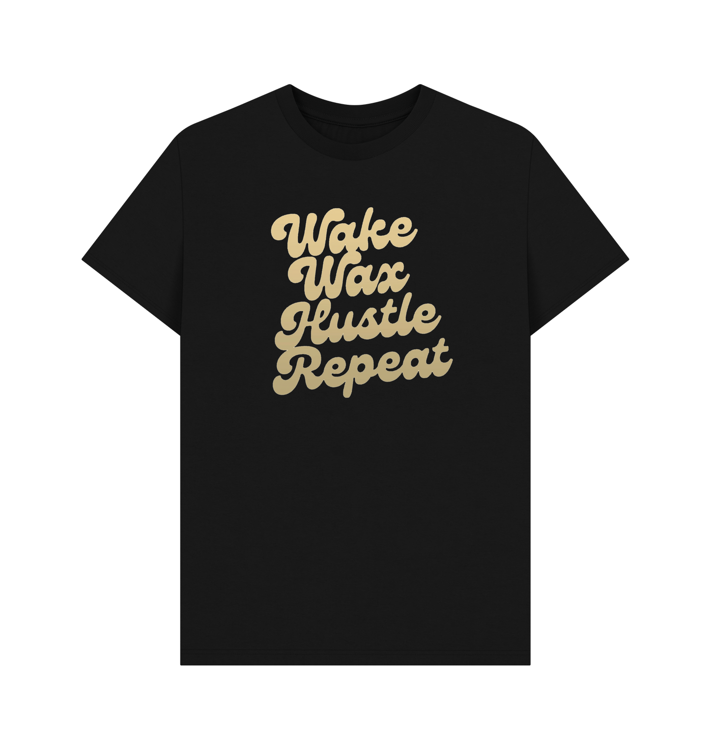 Black Printed T-shirt Front
