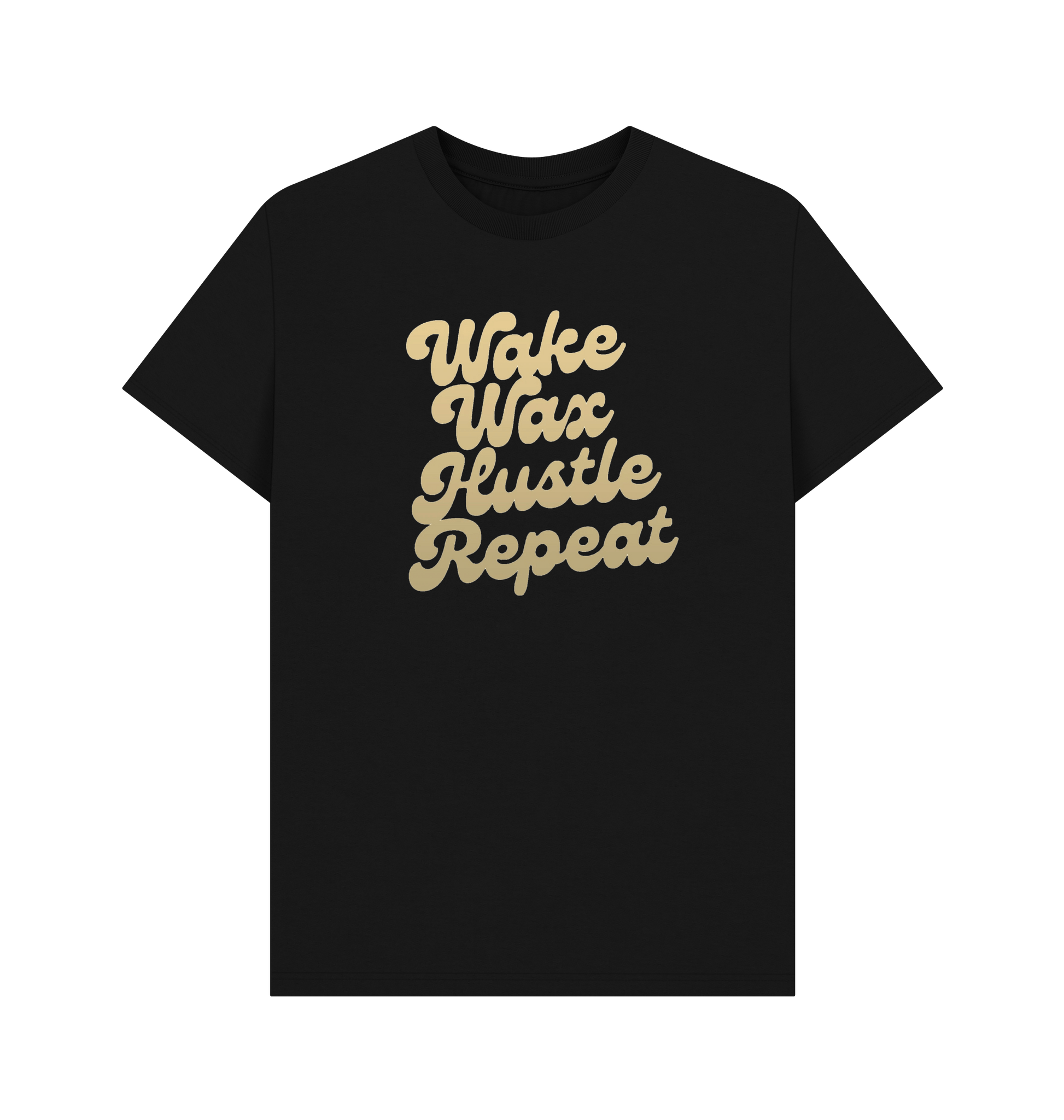 Black Printed T-shirt Front