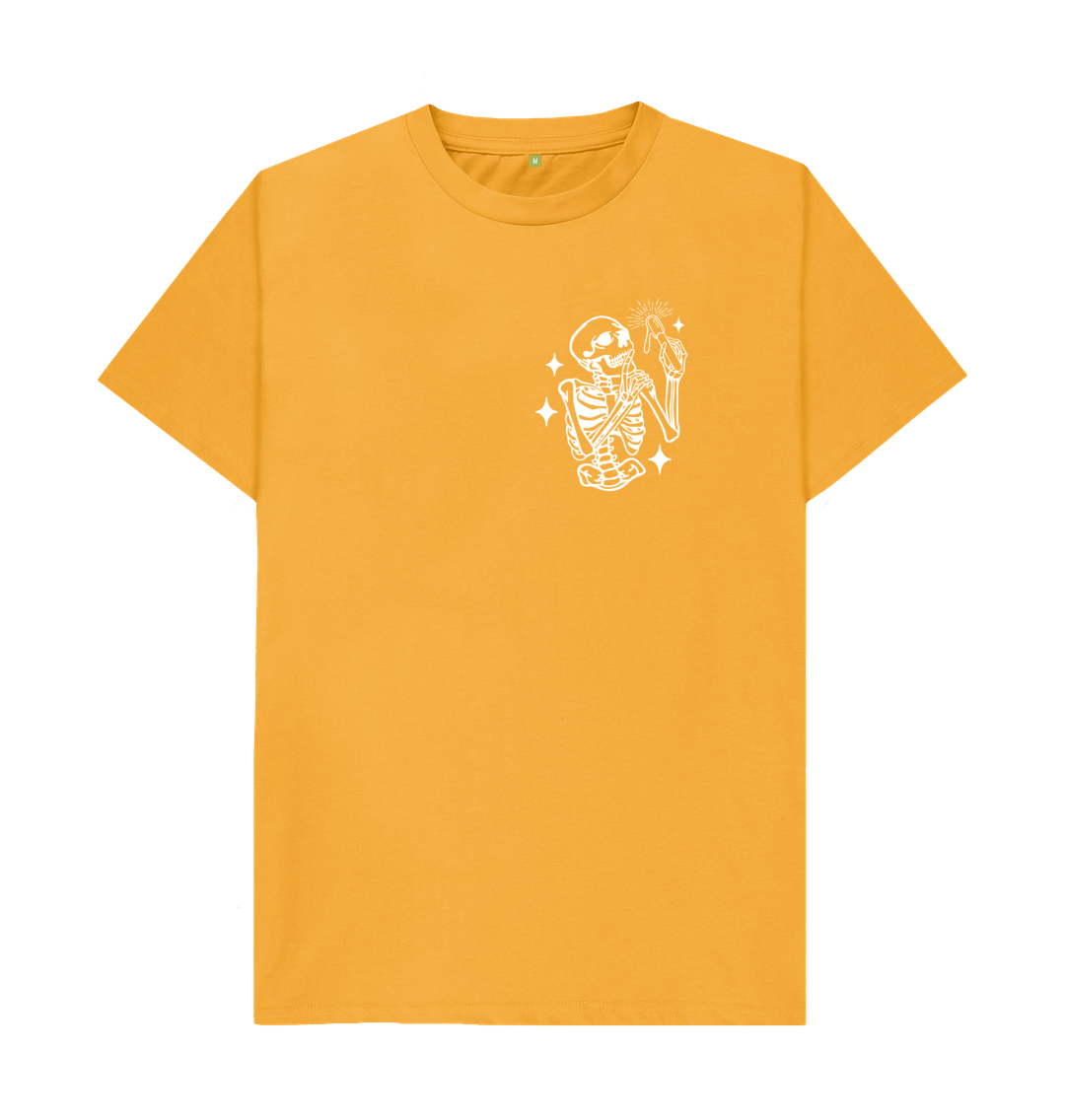 Mustard Printed T-shirt Front