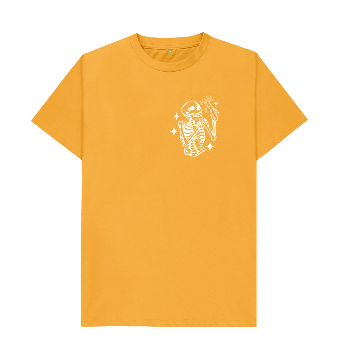 Mustard WAXING SKELETON white