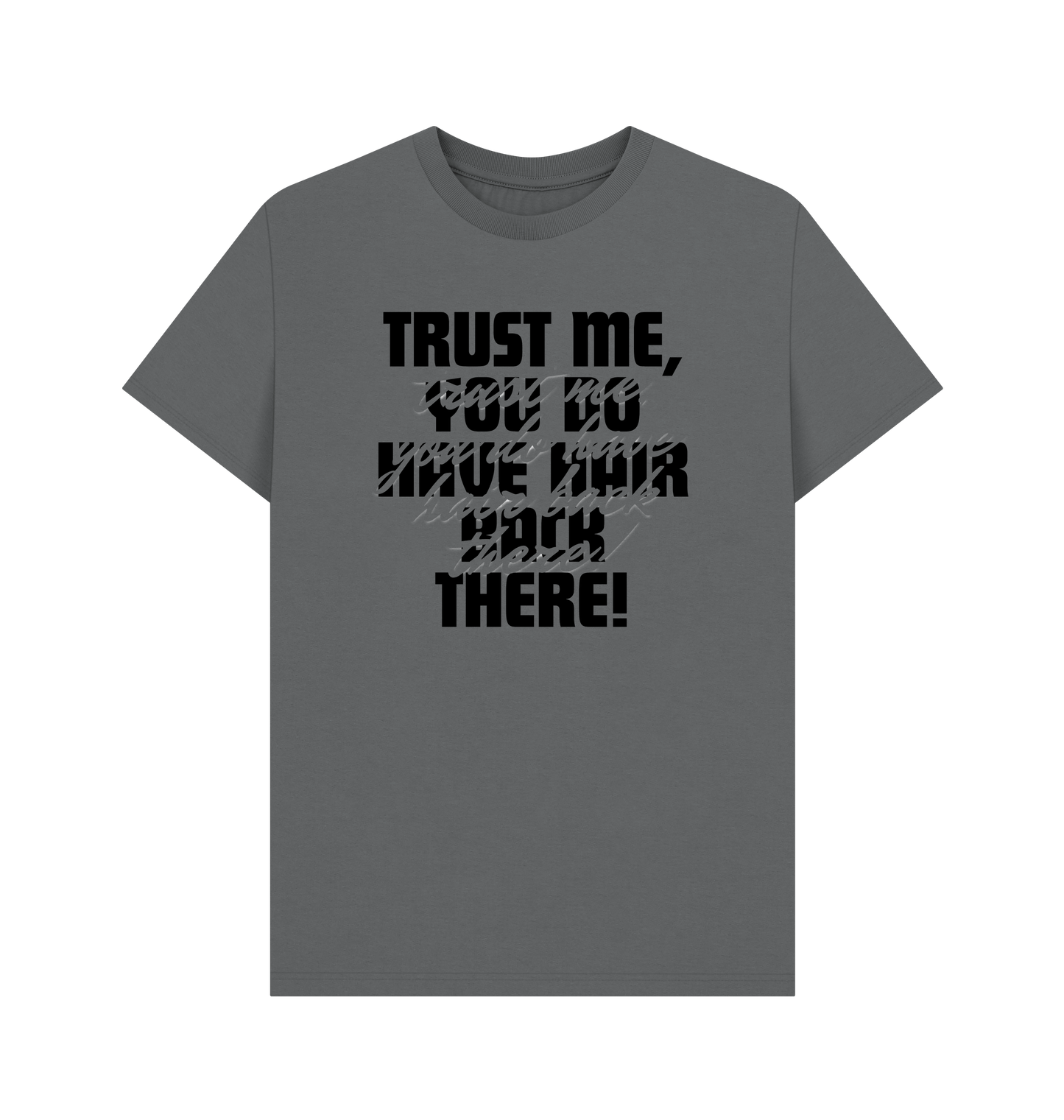 Slate Grey Printed T-shirt Front