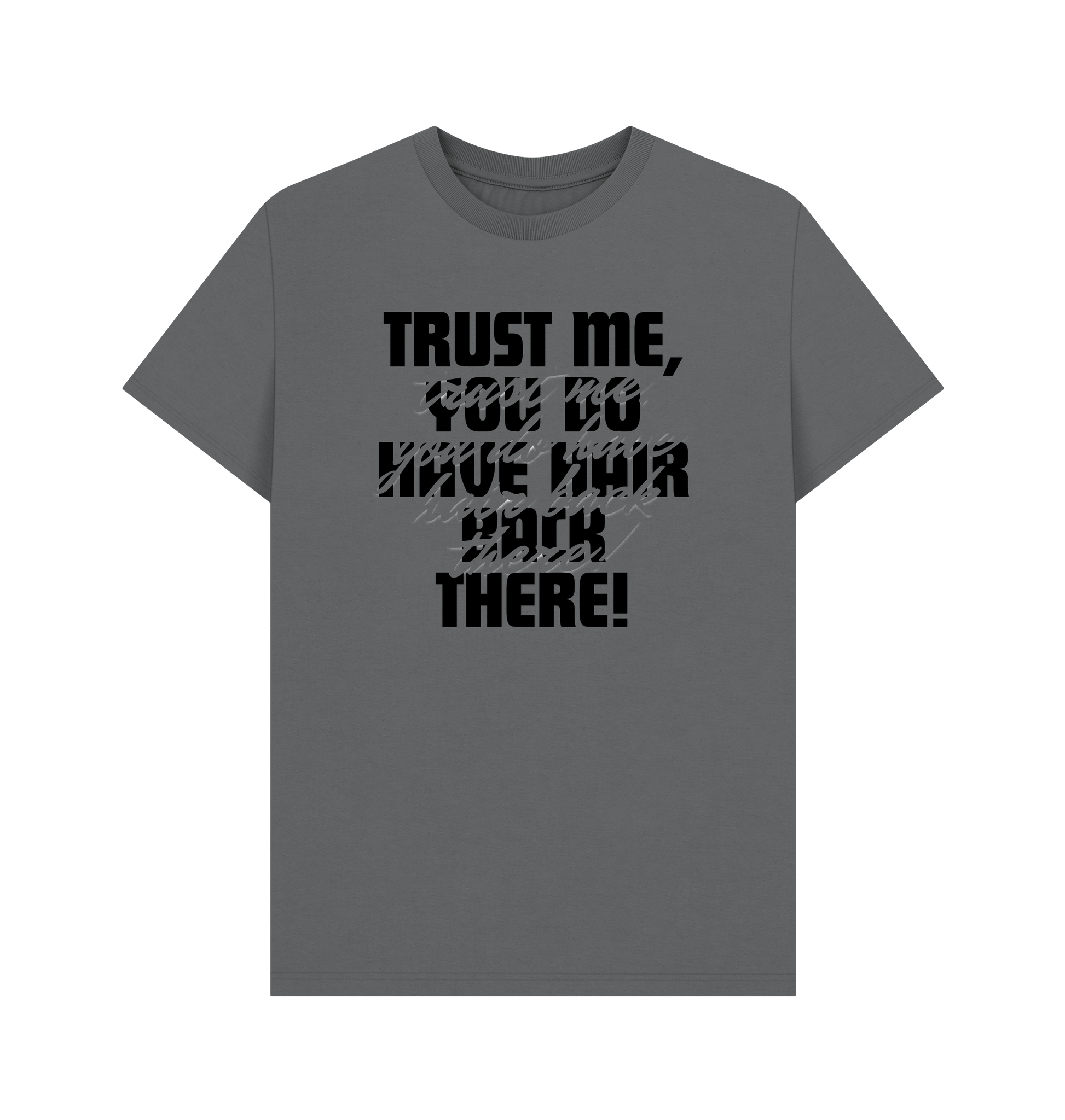 Slate Grey Printed T-shirt Front