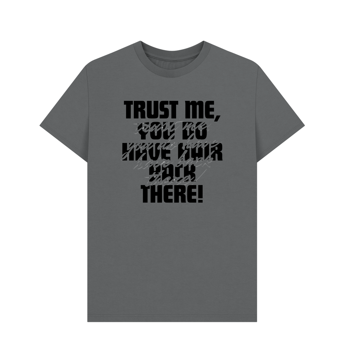 Slate Grey Printed T-shirt Front
