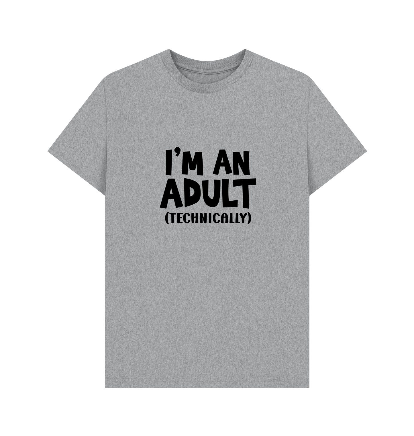 Athletic Grey Printed T-shirt Front