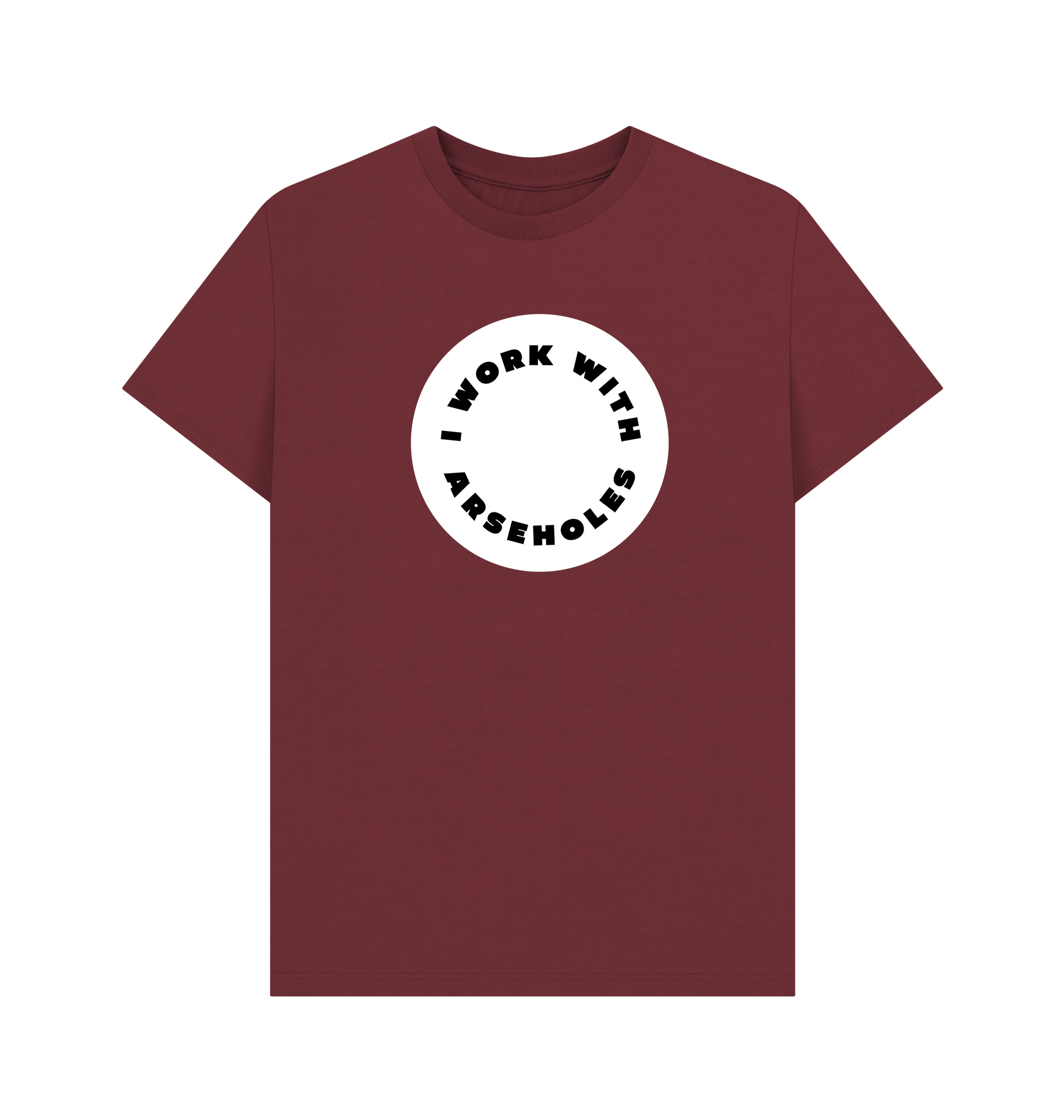 Red Wine Printed T-shirt Front