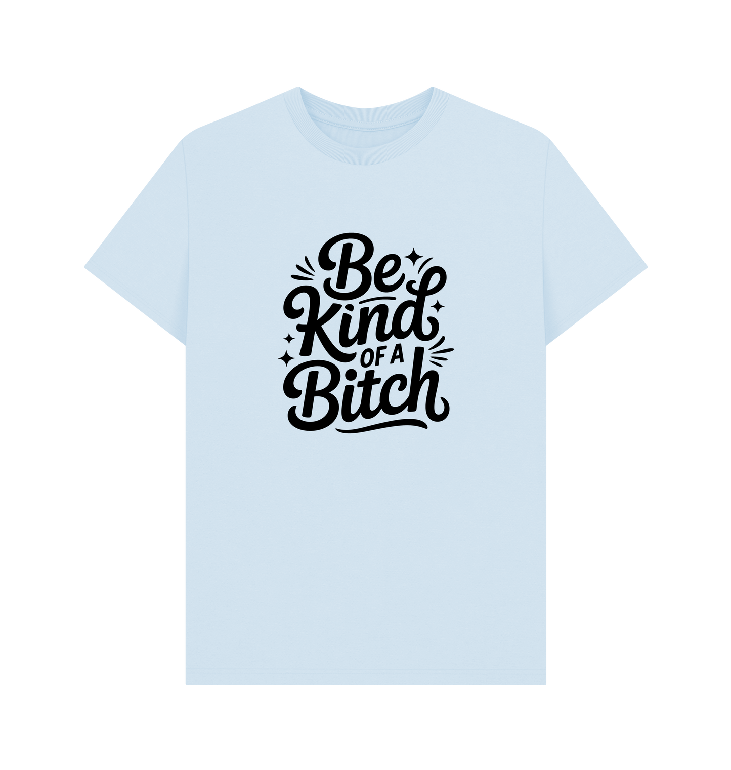 Sky Blue Printed T-shirt Front