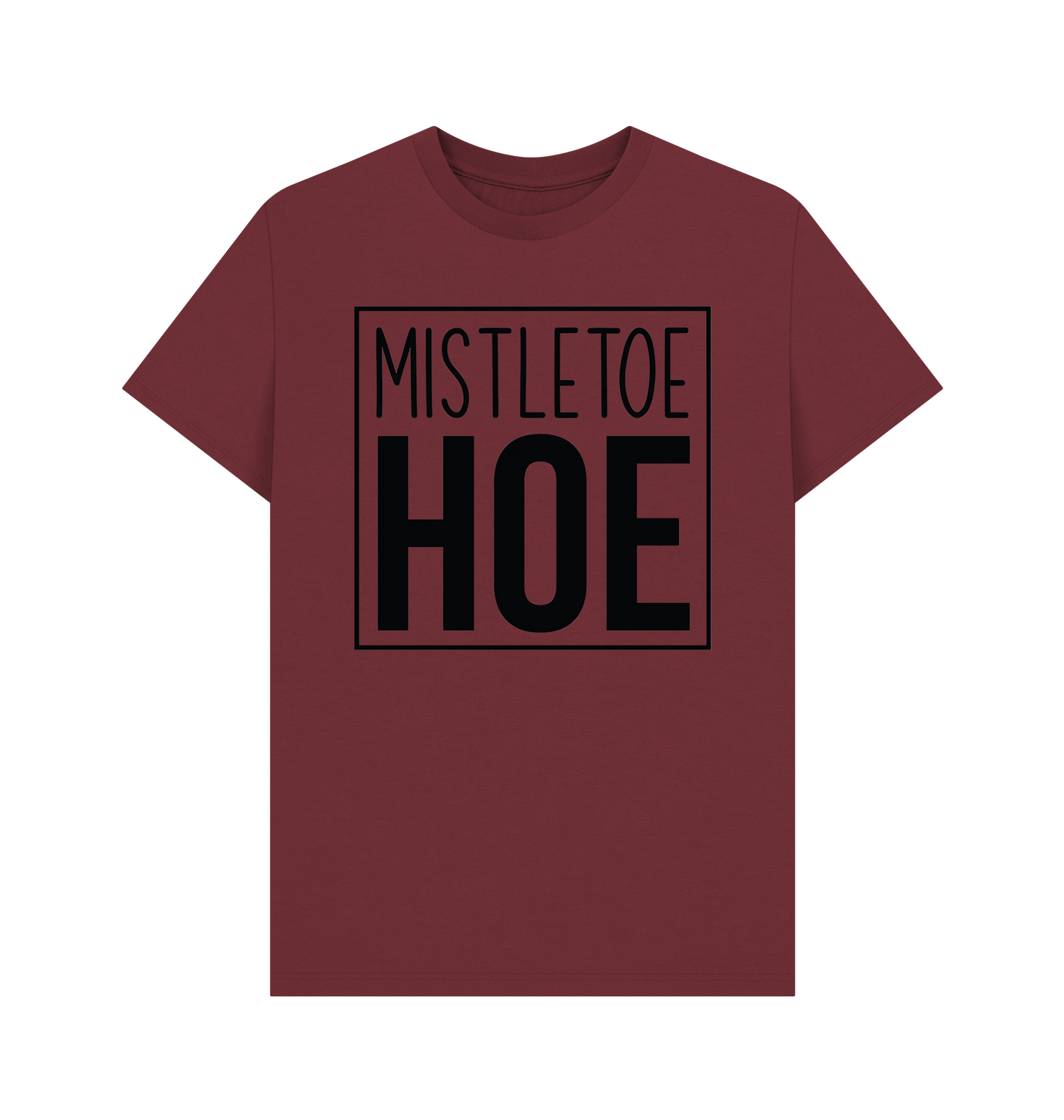 Red Wine Printed T-shirt Front