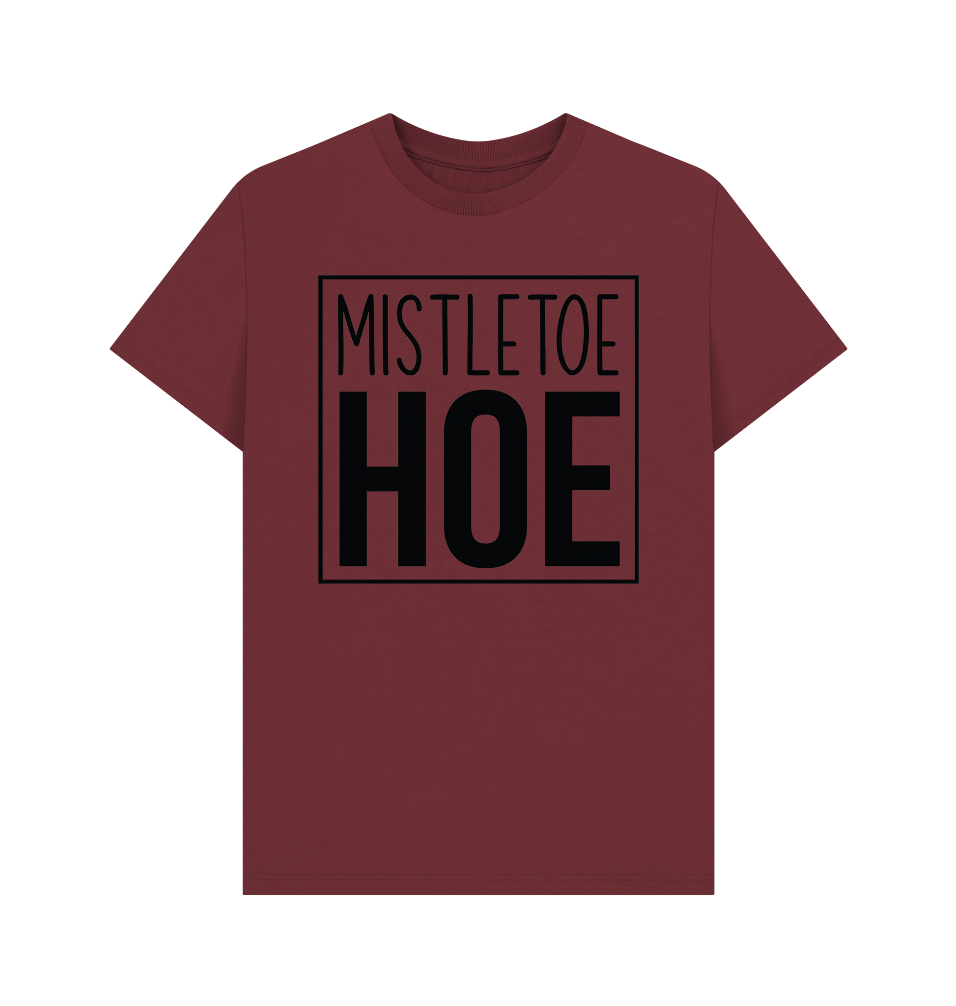 Red Wine Printed T-shirt Front