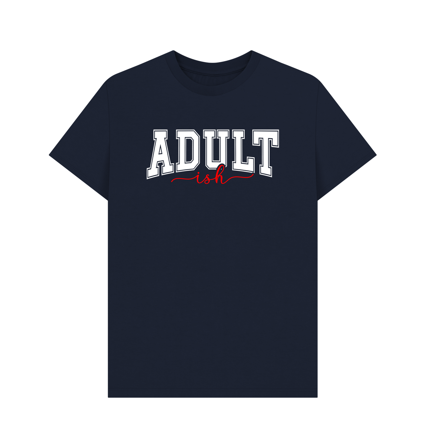 Navy Blue Printed T-shirt Front