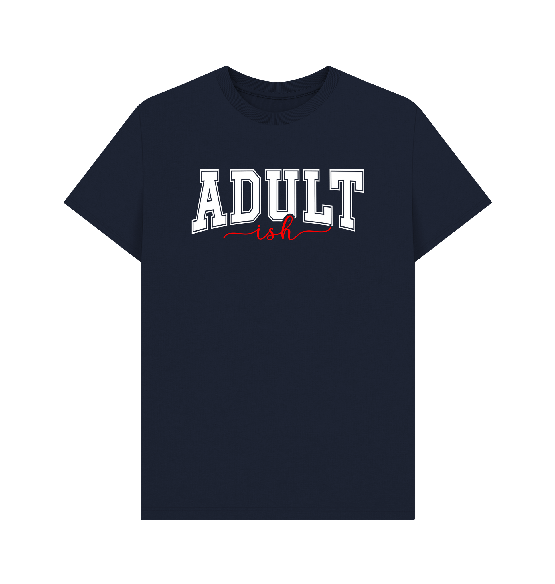 Navy Blue Printed T-shirt Front