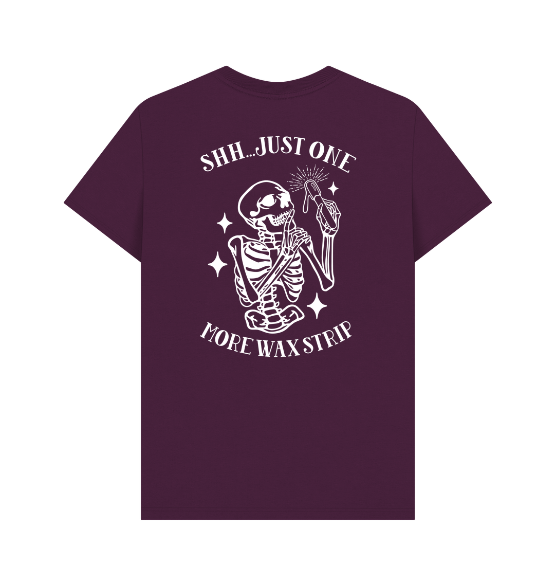 Purple BACK DESIGN - JUST ONE MORE STRIP white