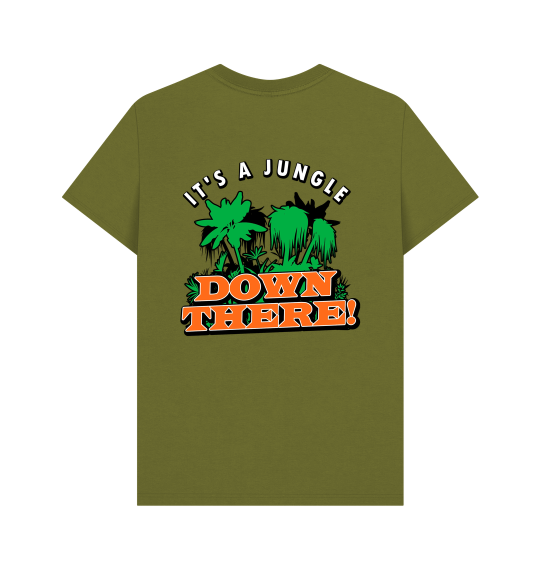 Moss Green Printed T-shirt Back