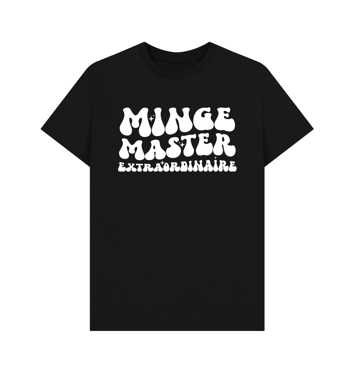 Black Printed T-shirt Front