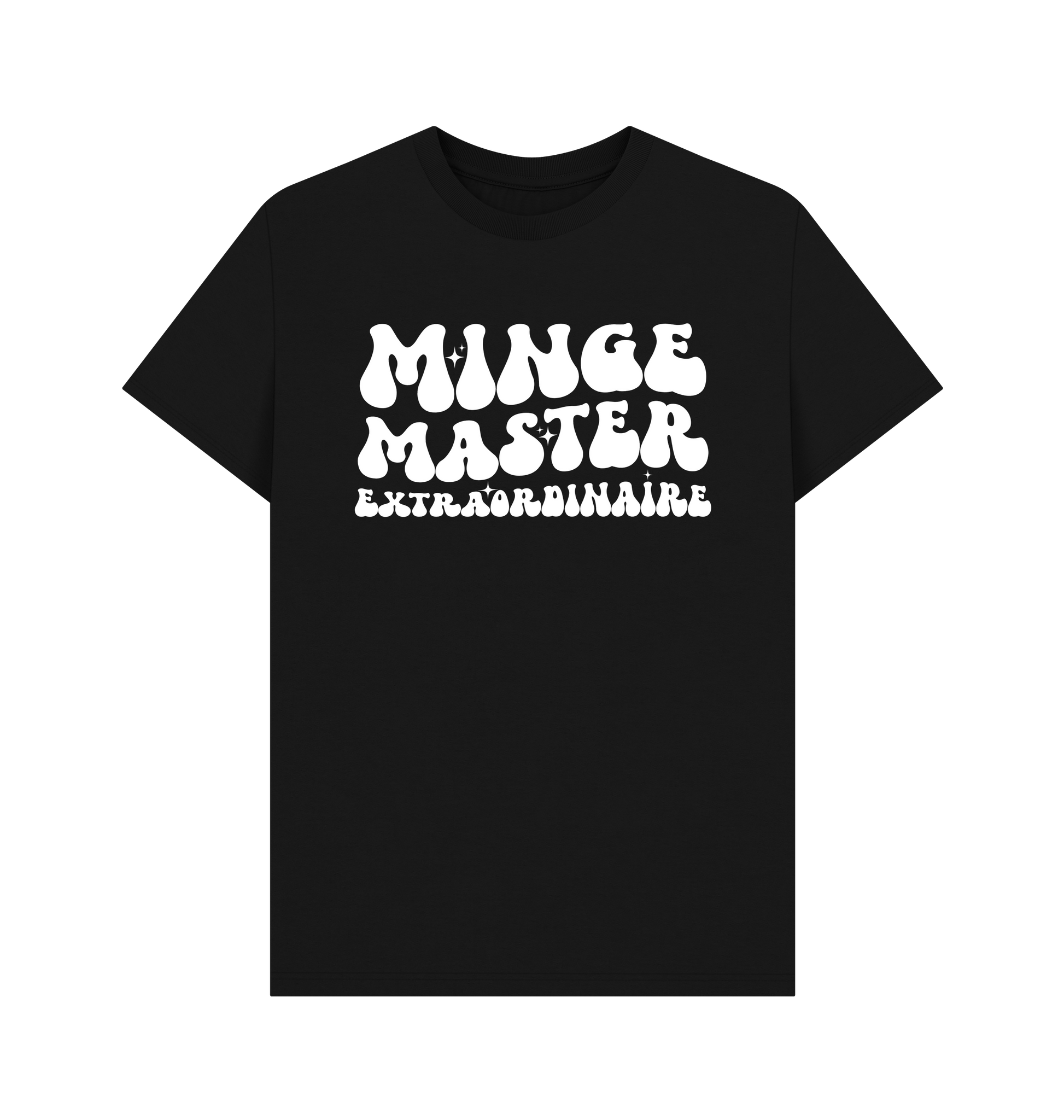 Black Printed T-shirt Front
