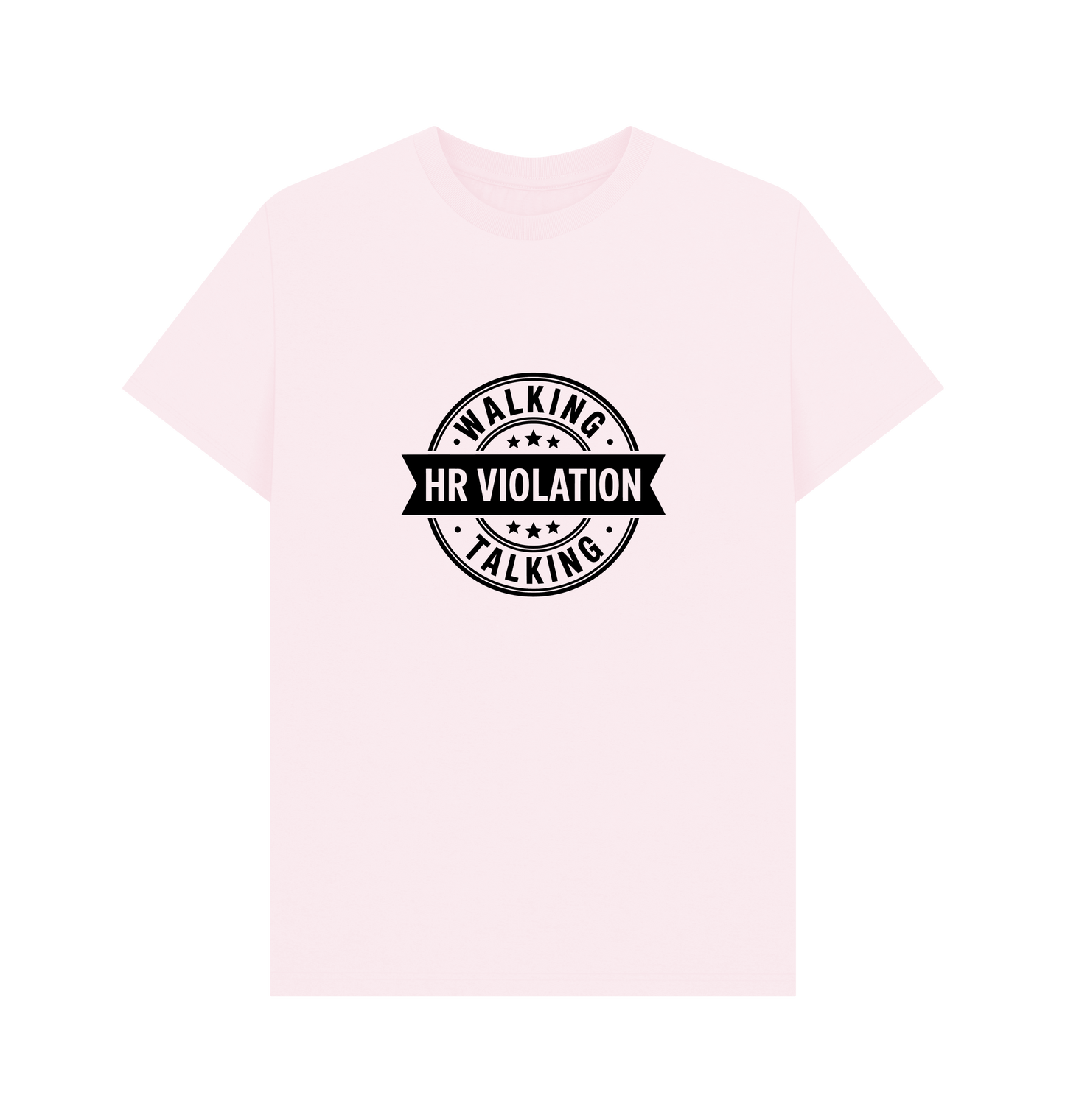 Pink Printed T-shirt Front