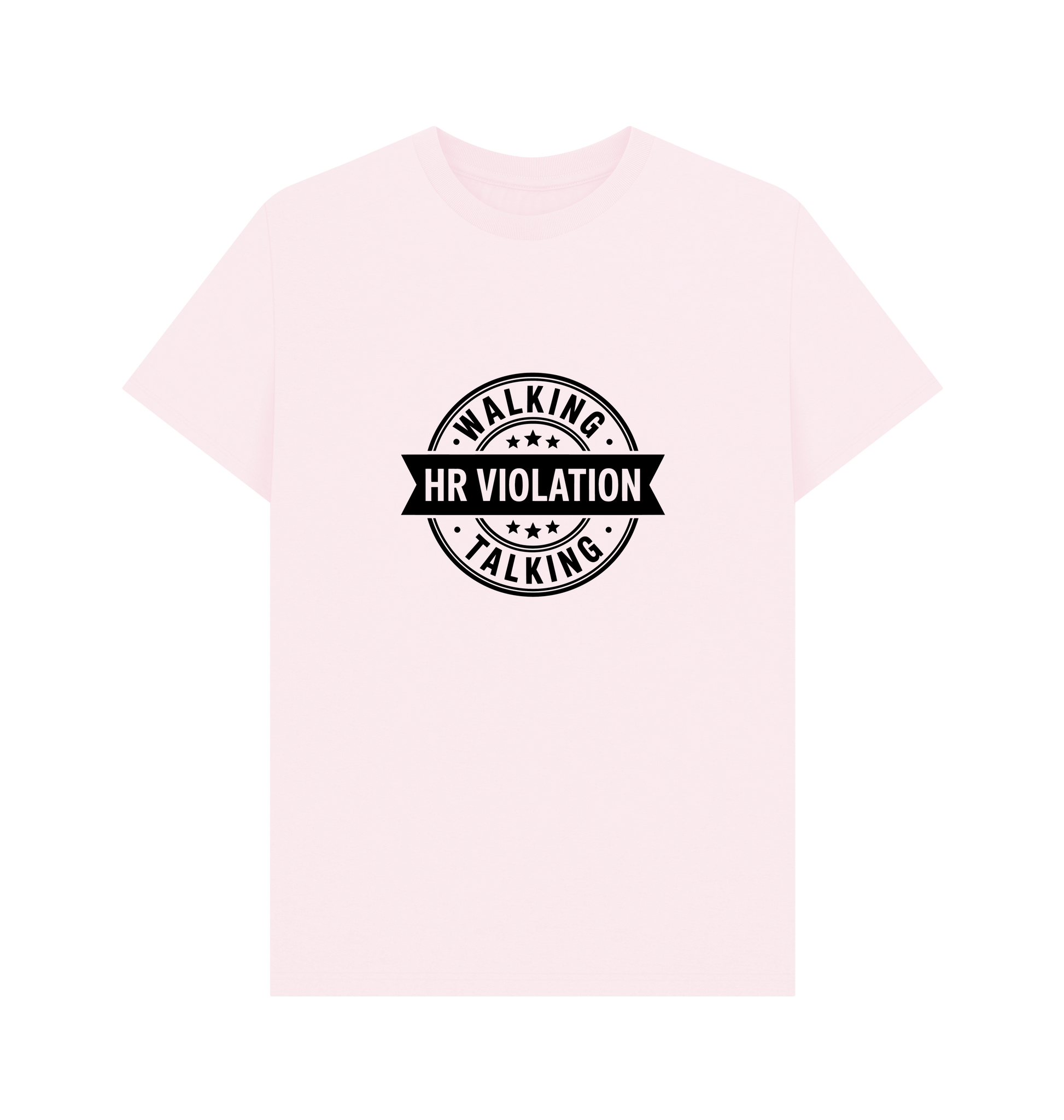Pink Printed T-shirt Front