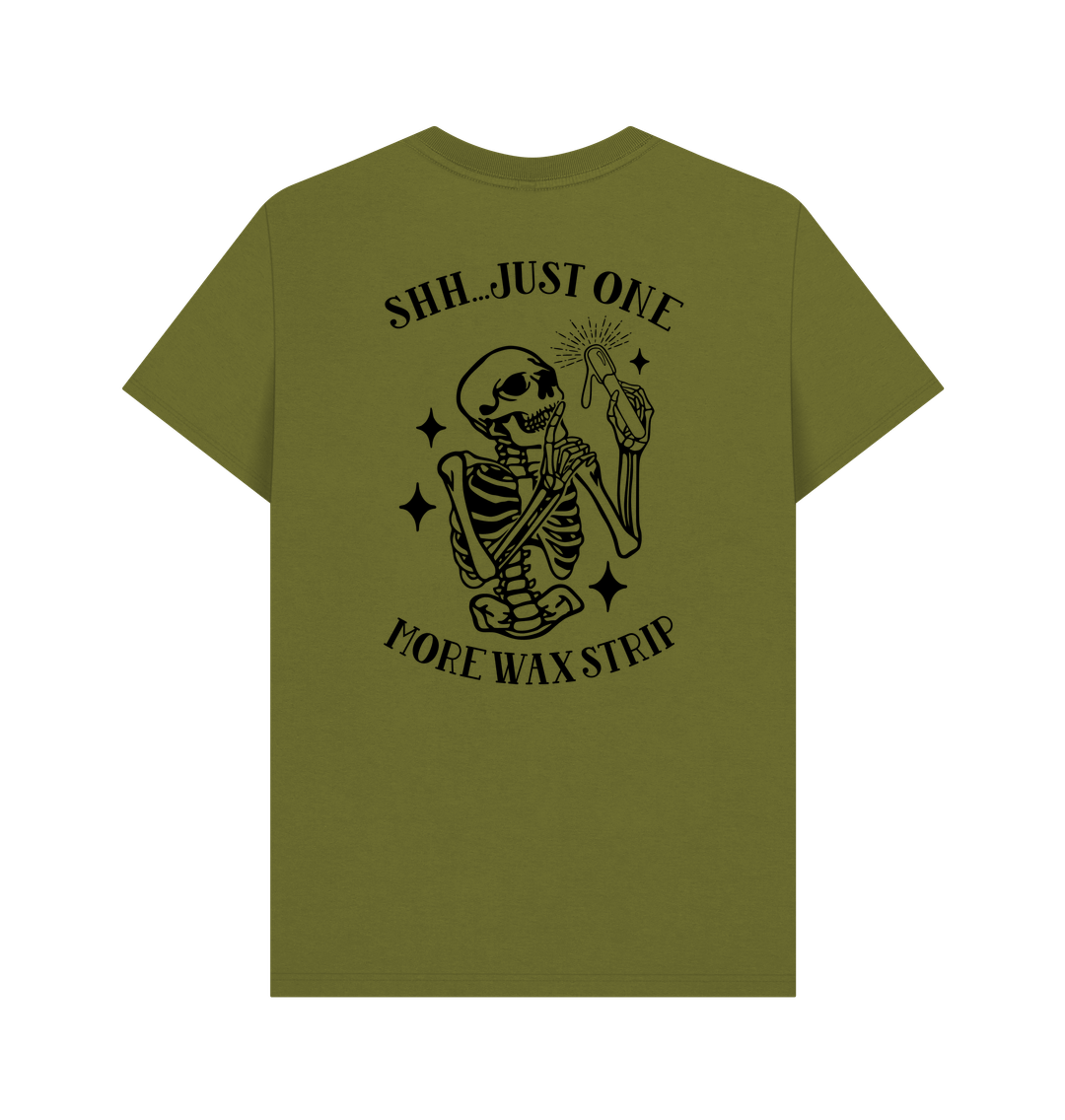 Moss Green BACK DESIGN - JUST ONE MORE STRIP black