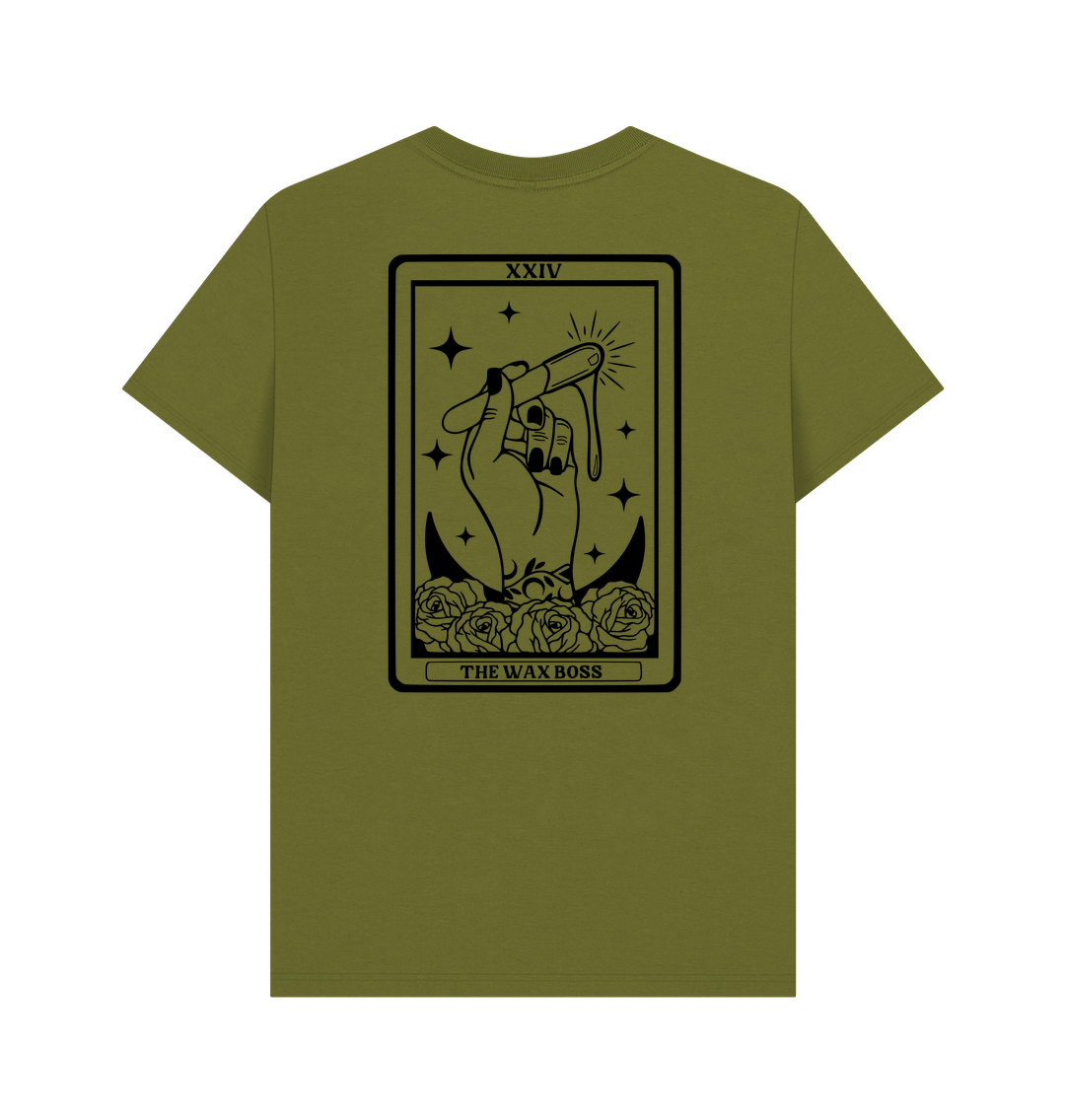 Moss Green Printed T-shirt Back