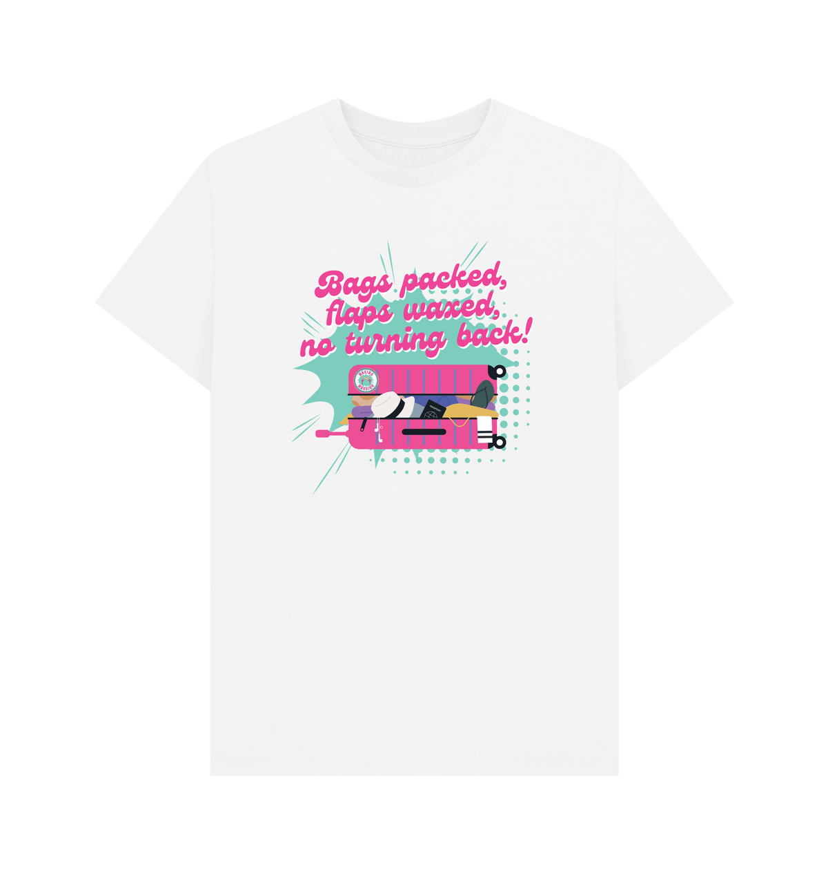 White Printed T-shirt Front